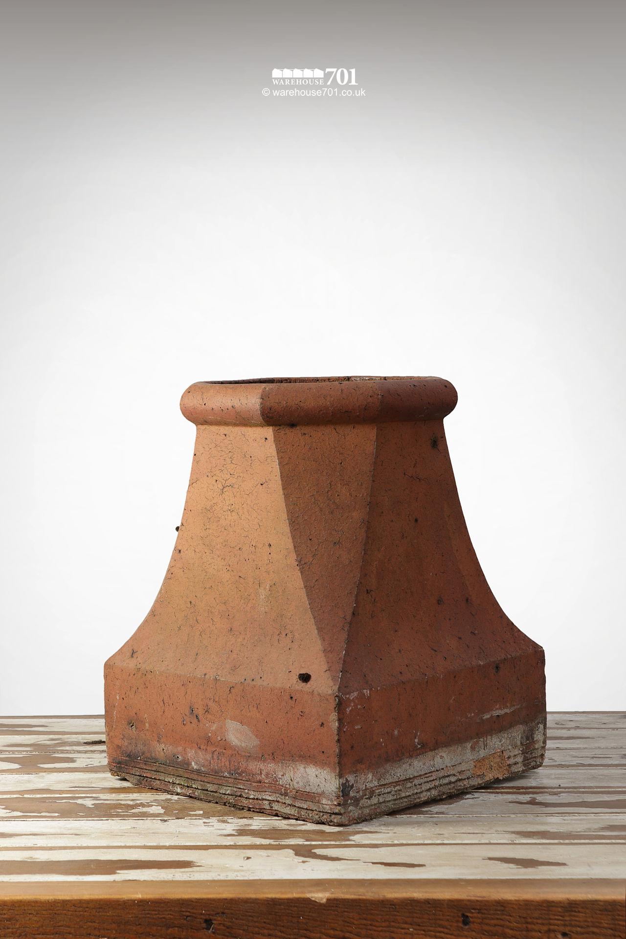 Old Eight Sided Terracotta Halifax Style Chimney Pot #2