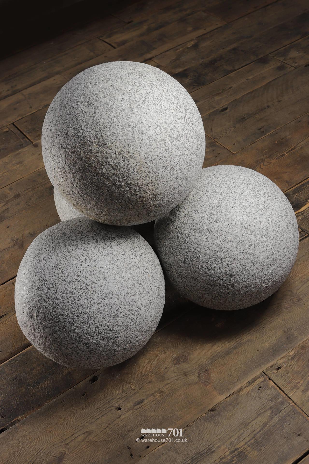 Granite Balls or Stone Spheres for Gate Pillars and Gardens