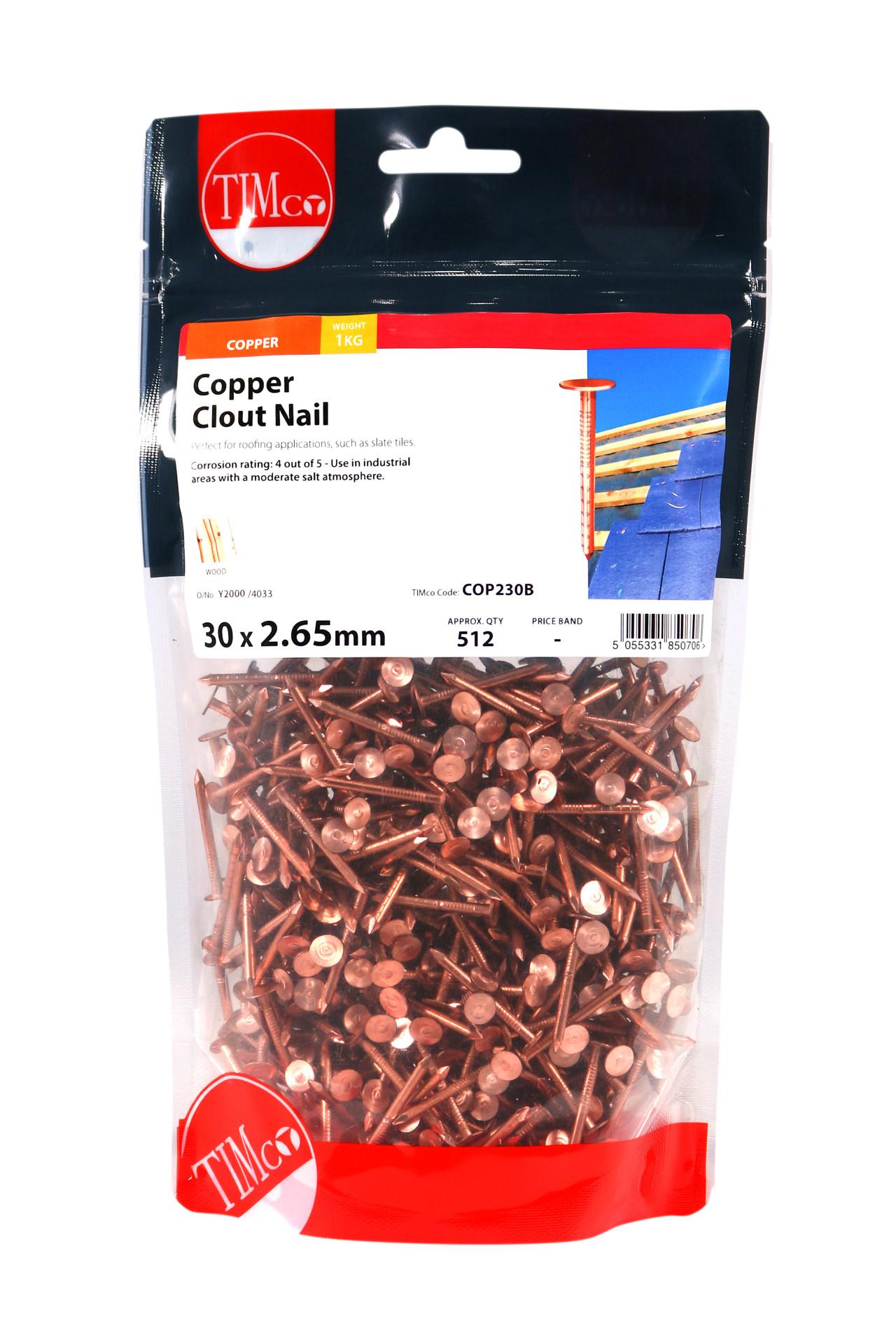 Clout Nails - Copper #2