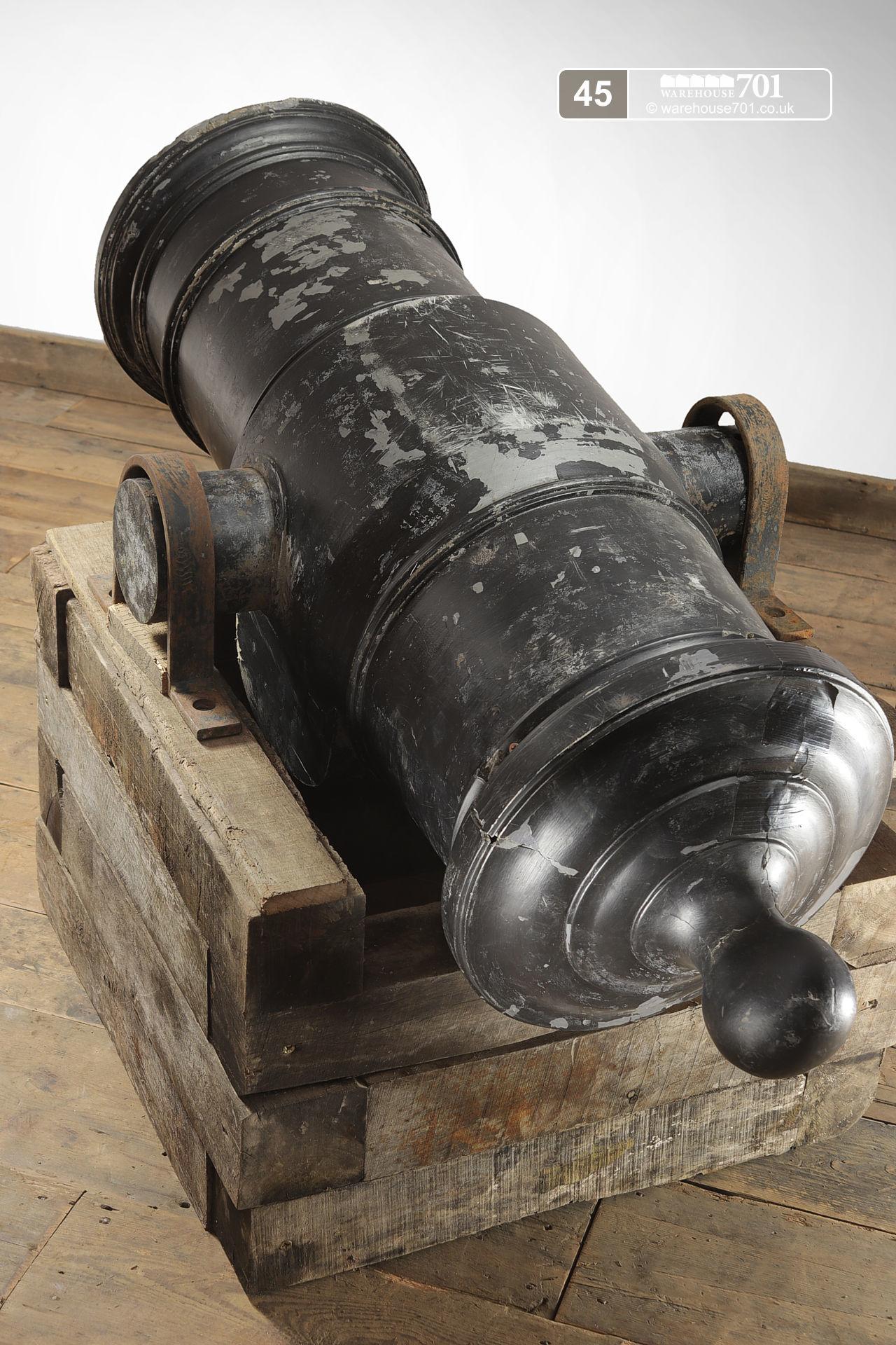 Large Fibreglass Mortar or Cannon Foundry Pattern (No's 45) for Shop, Retail and Home Display