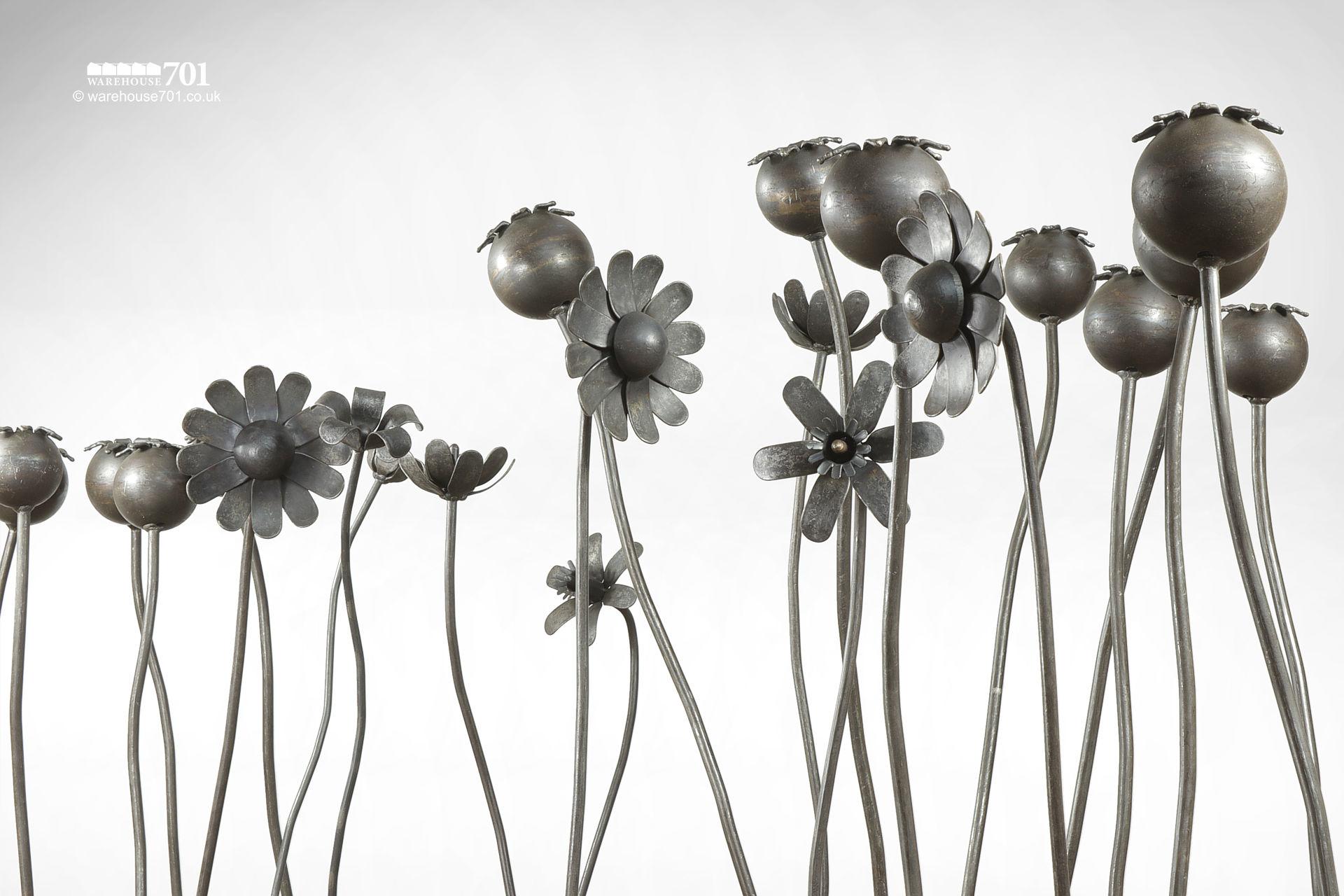 NEW Full Sized Sculptured Hand Made Metal Flowers and Fungi #5
