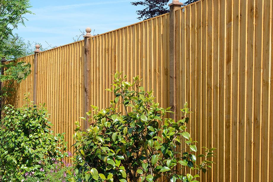 Standard Golden Featheredge or Close Board Timber Fence Panel #3