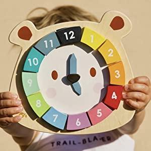 New Bears Colour Clock with Removeable Numbers #1