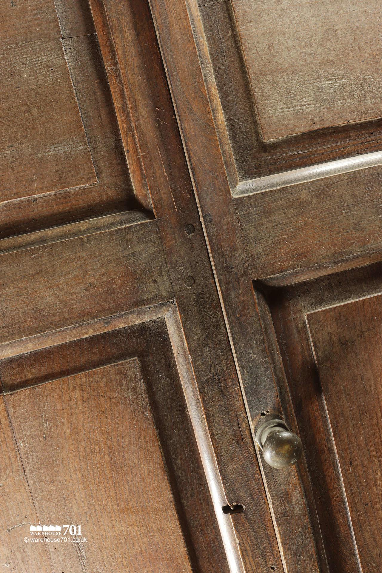 Pair of reclaimed Oak Cupboard Doors with Frame Surround