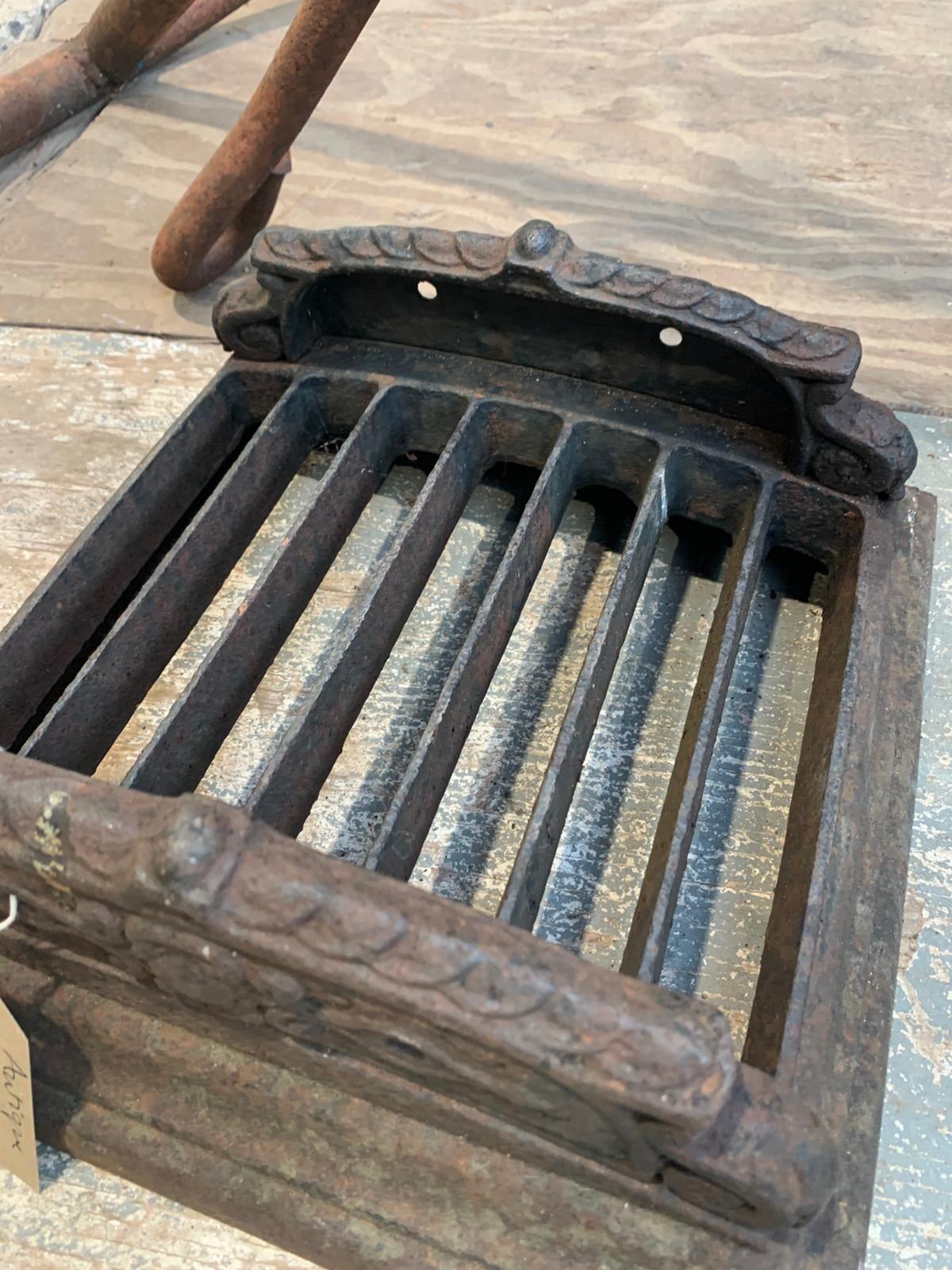 Antique cast boot scraper