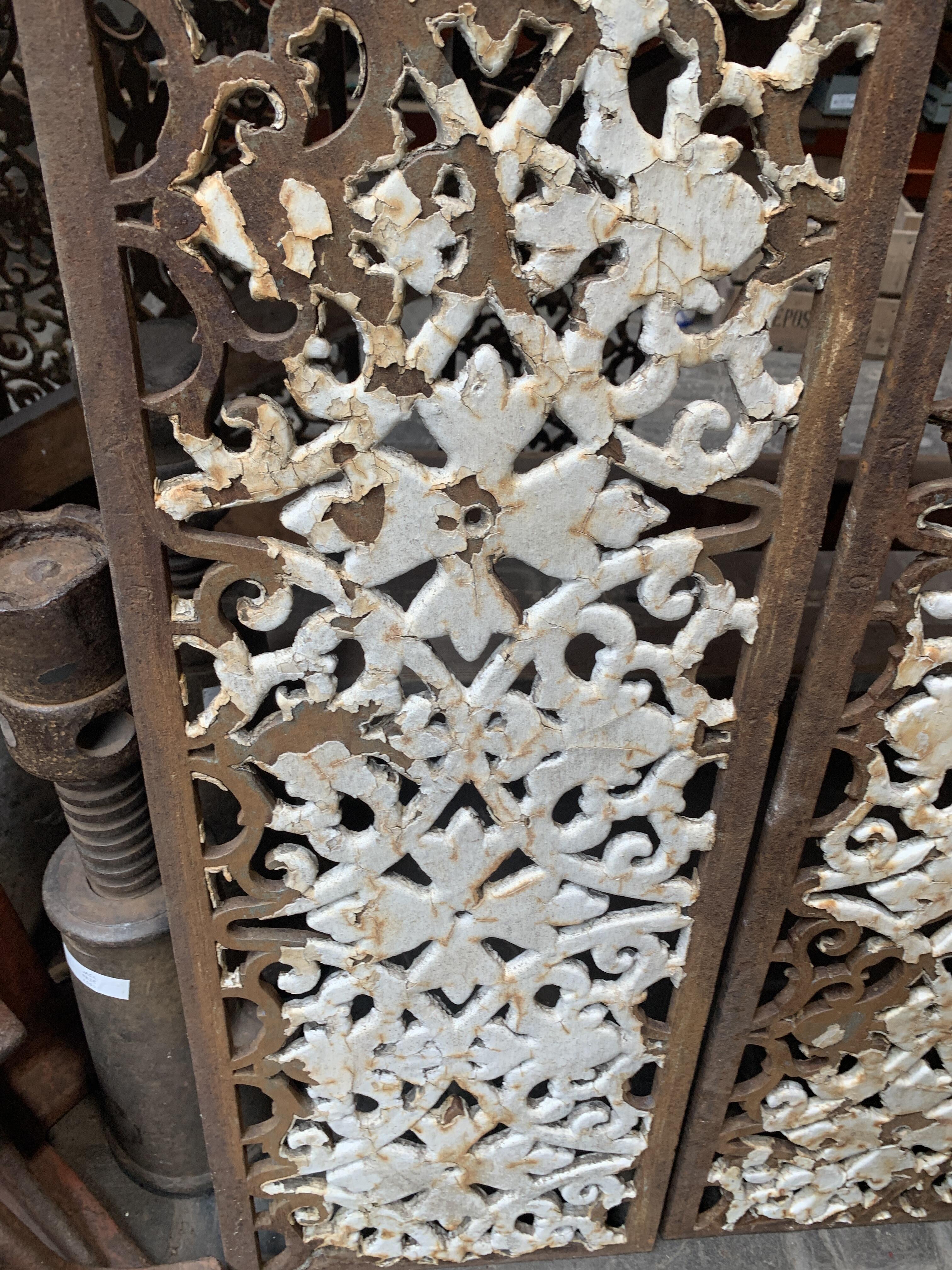 Victorian Cast Iron Decorative Panel - Small
