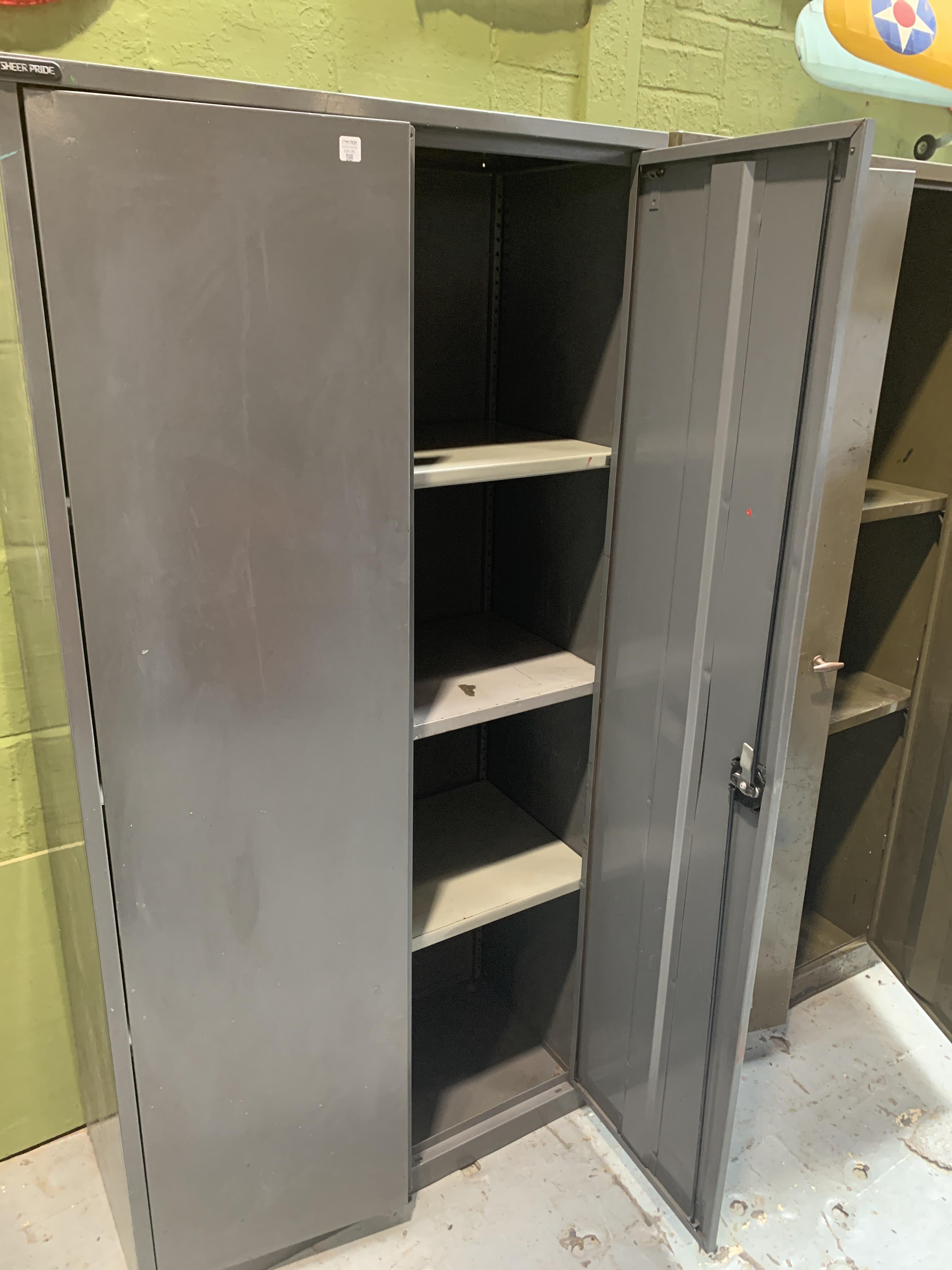 Reclaimed 2 Door "Sheer Pride" Metal Cabinet