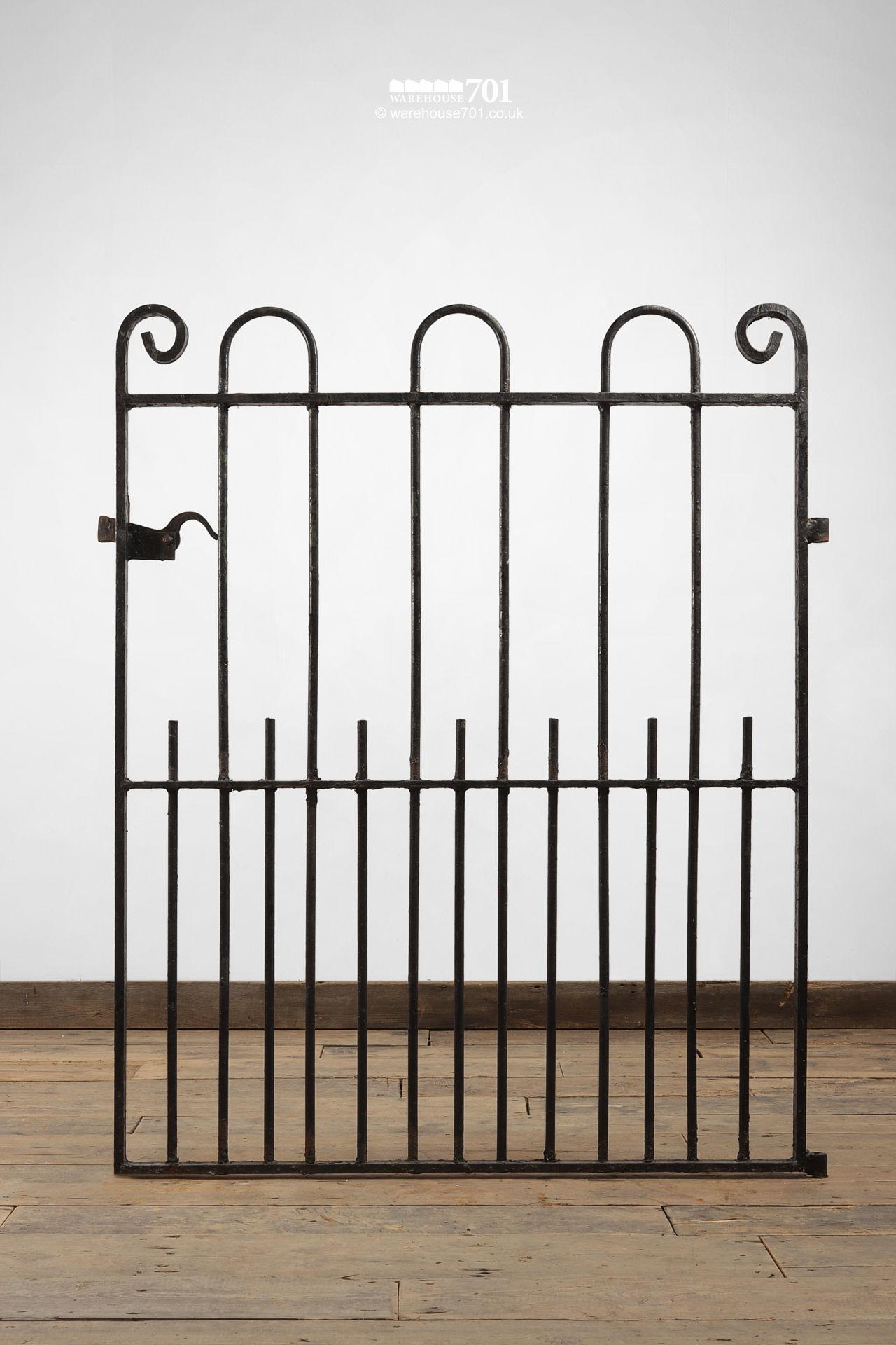 Reclaimed Hoop and Scroll Wrought Iron Pedestrian Gate