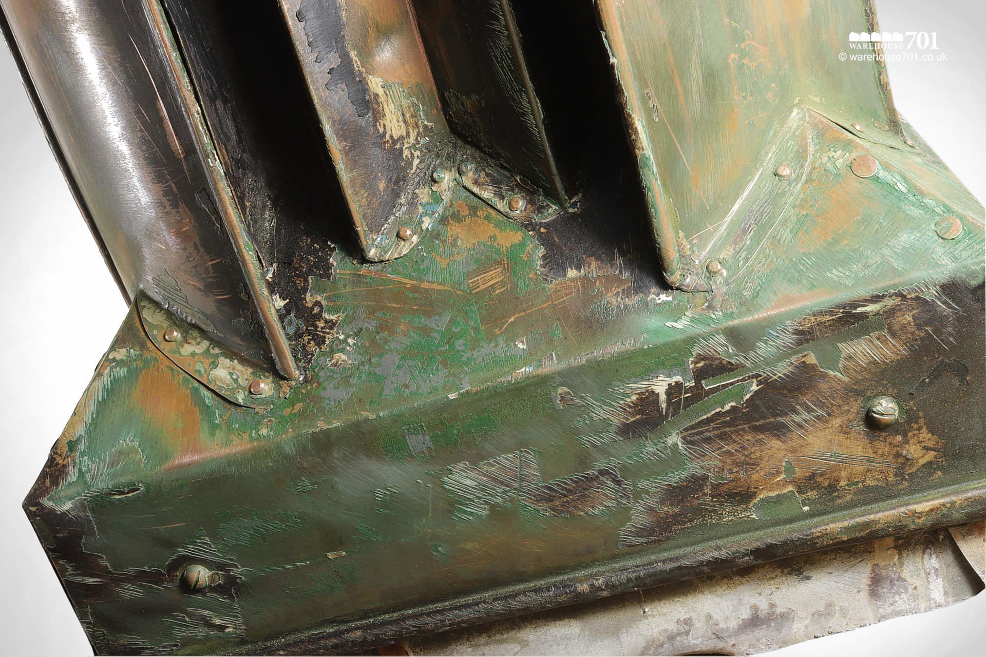 Three Salvaged Solid Copper Ewarts Ventilators or Barn Roof Vents #9