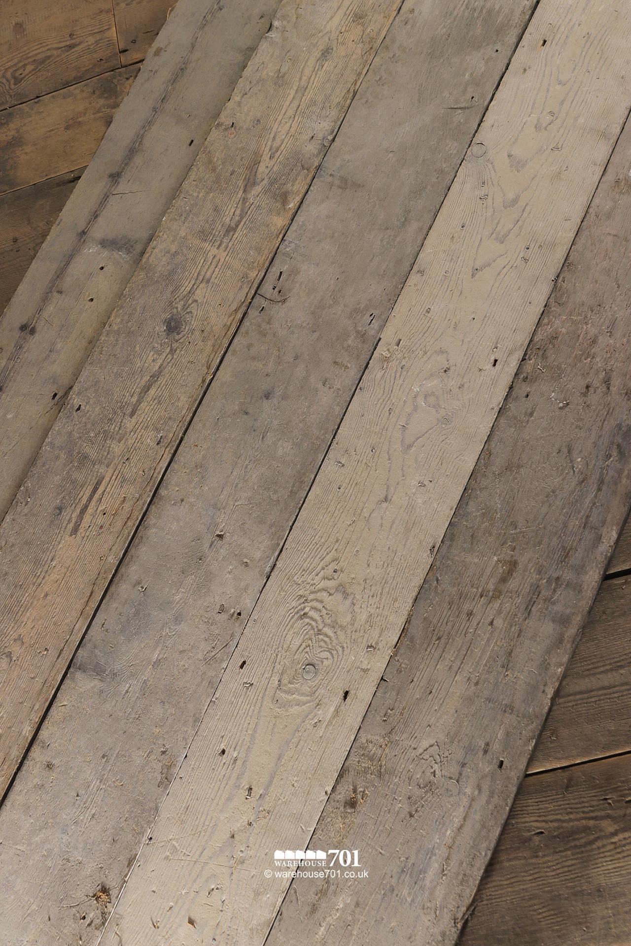 Reclaimed Victorian Straight Edged Old Pine Flooring Board