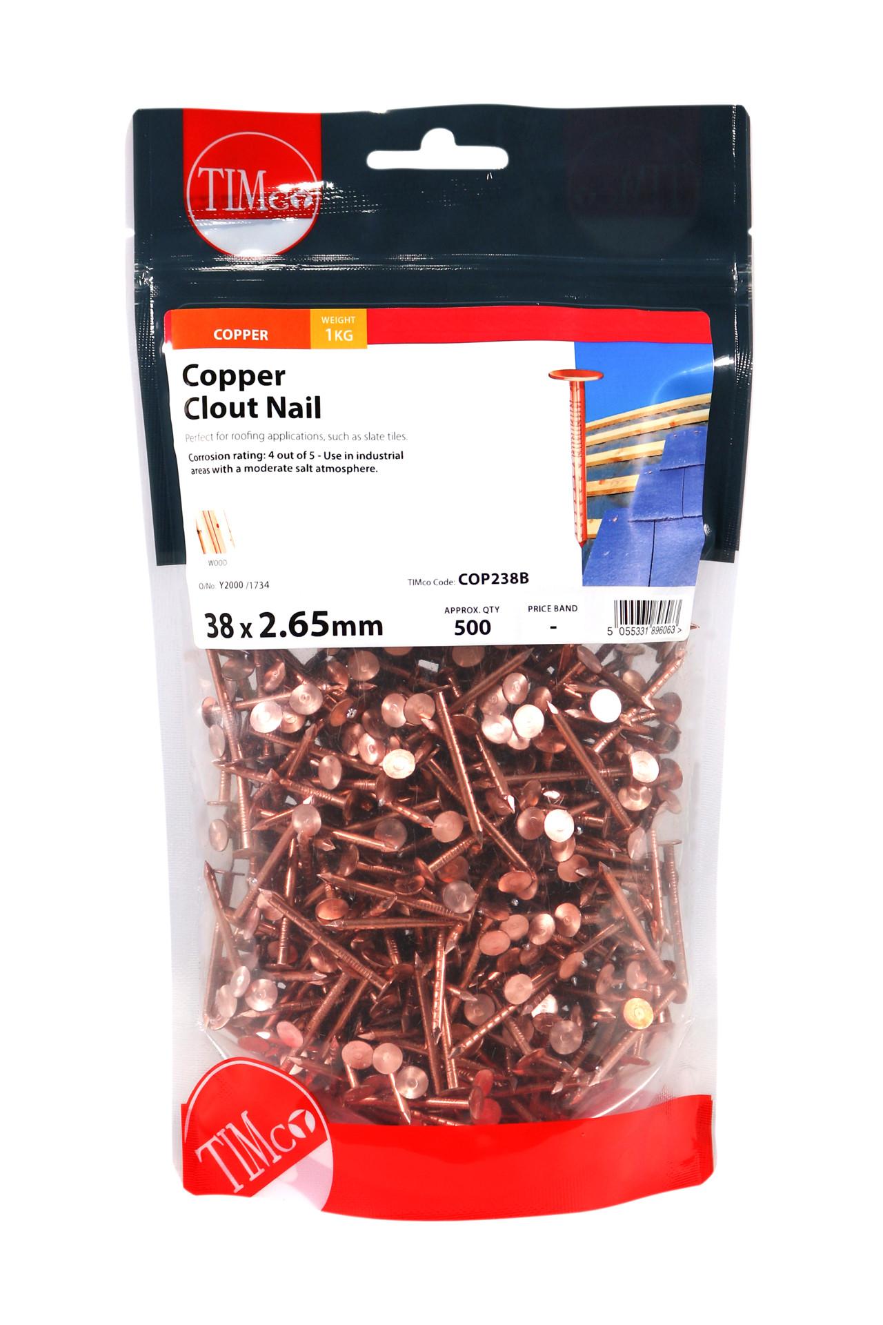 Clout Nails - Copper #3