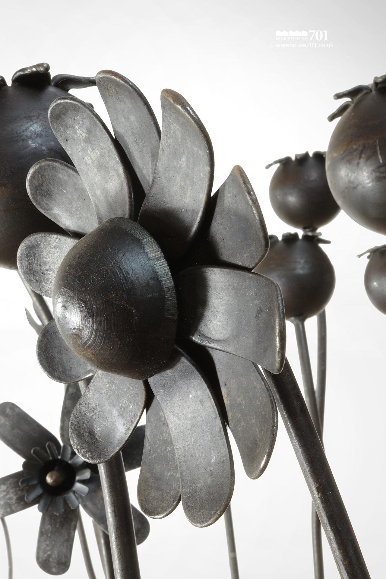 NEW Full Sized Sculptured Hand Made Metal Flowers and Fungi #6