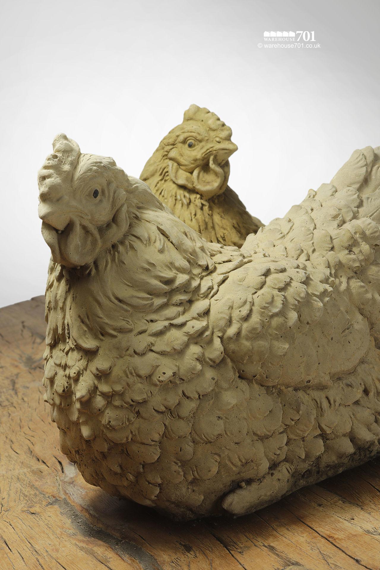 NEW Composite Stone Chicken Garden Statue or Ornament #4