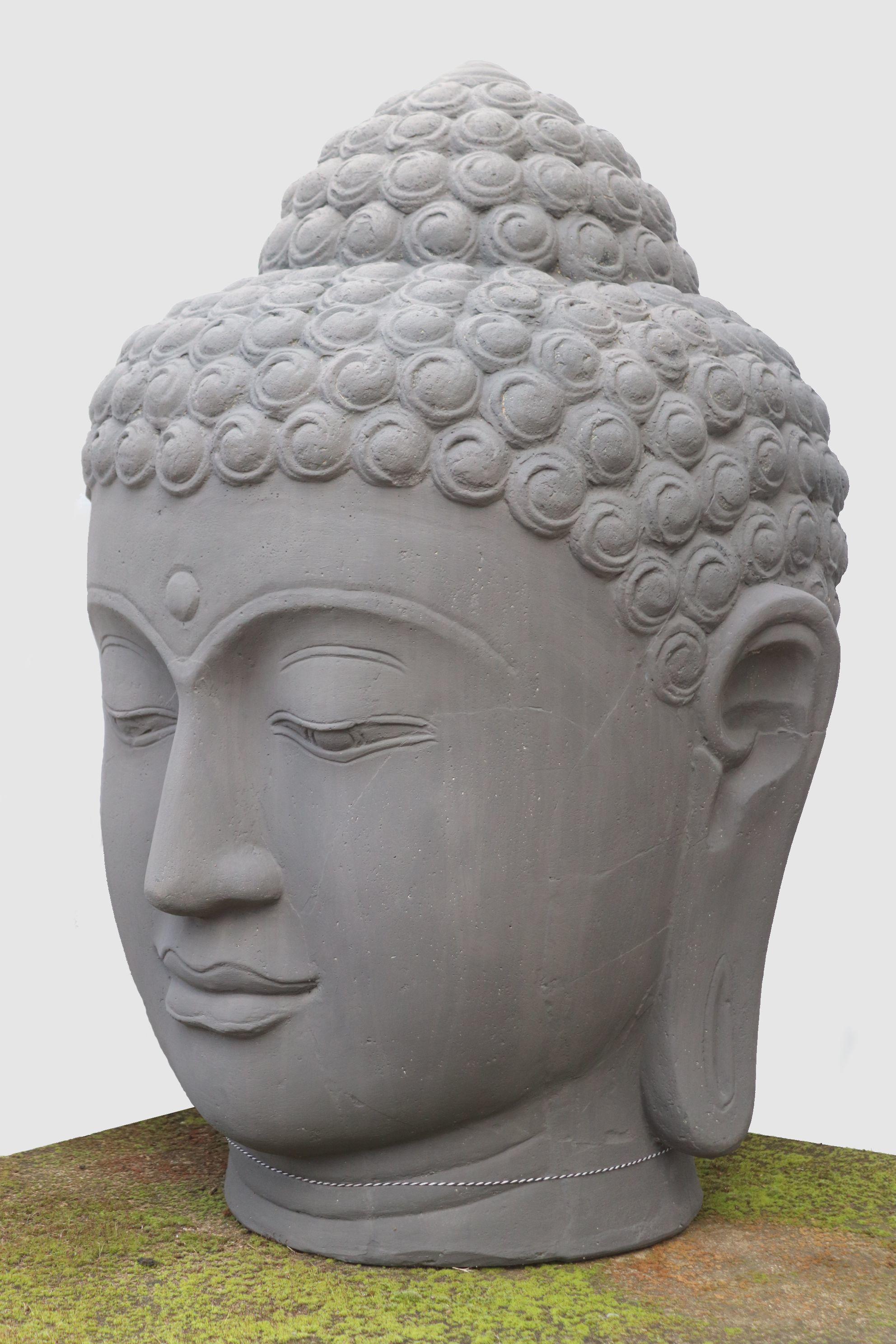 NEW - Cast Stone Buddha Head #2