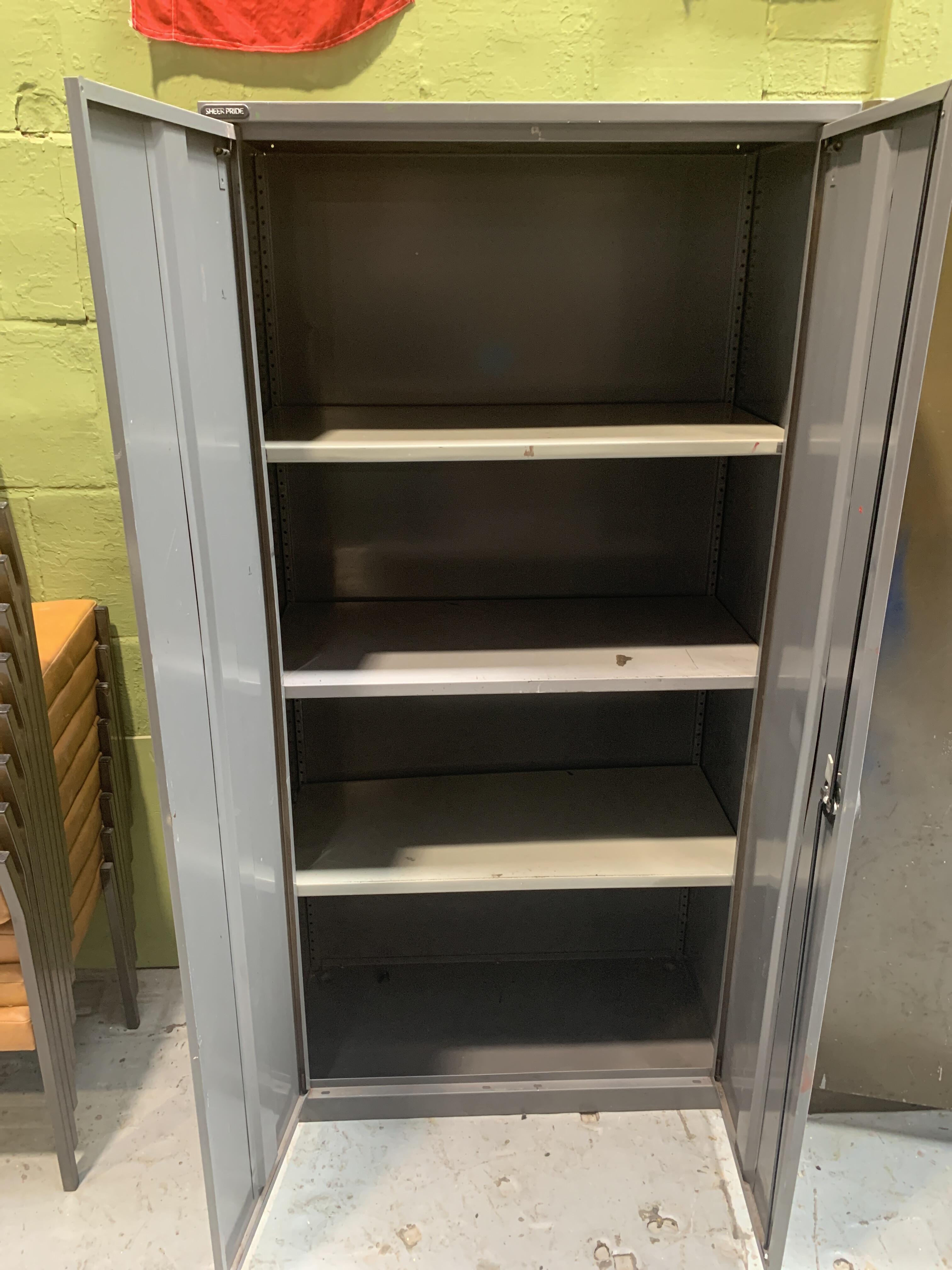 Reclaimed 2 Door "Sheer Pride" Metal Cabinet
