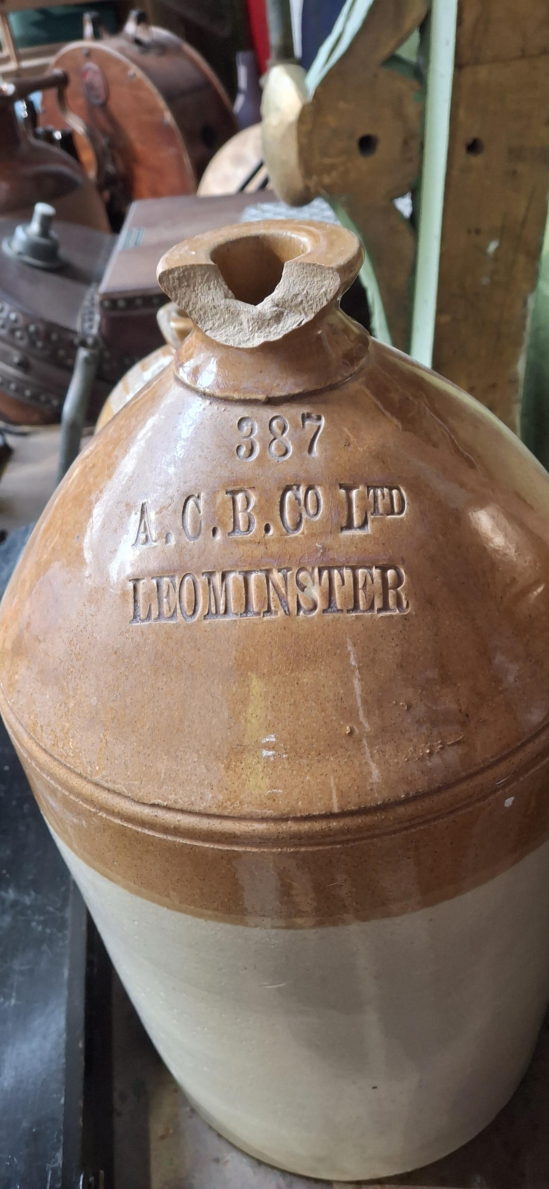 Vintage Demi John Stoneware Beer and Cider Flagons and Bottles