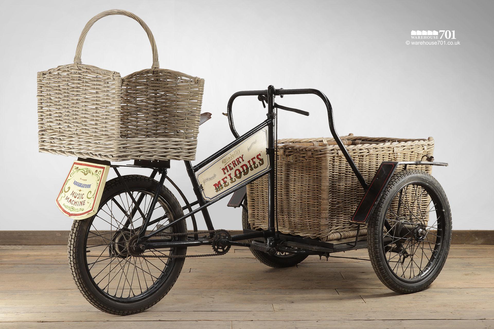 Old 1930's Three-Wheel Ice Cream Vendors Tricycle #5