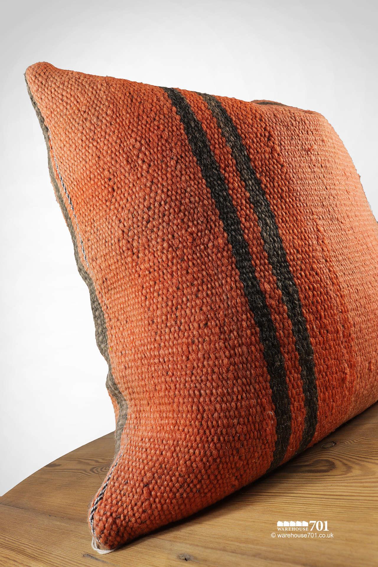 Hand-Made Burnt Orange Cushion #2