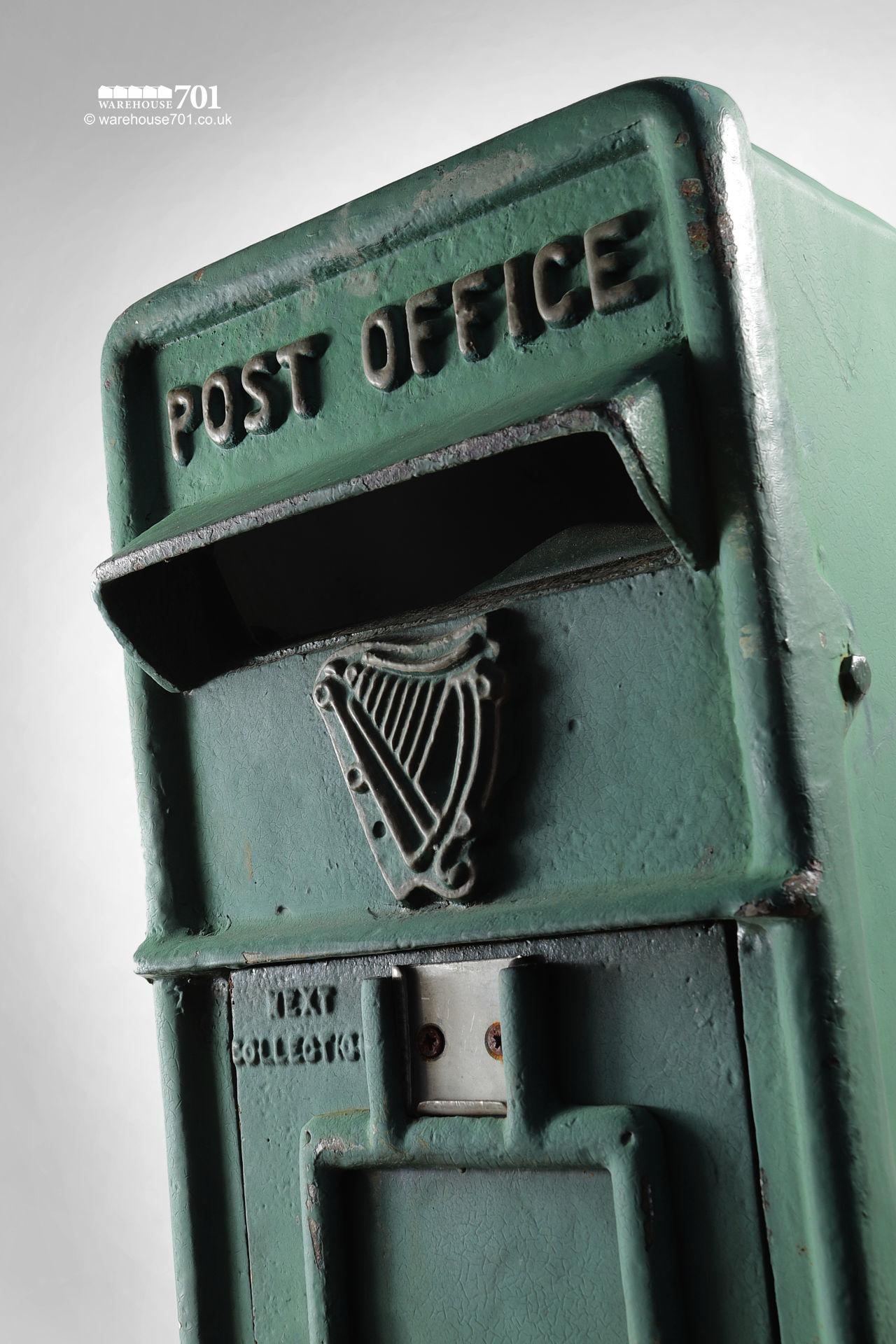 Vintage Style Green Cast Iron Irish Post Box