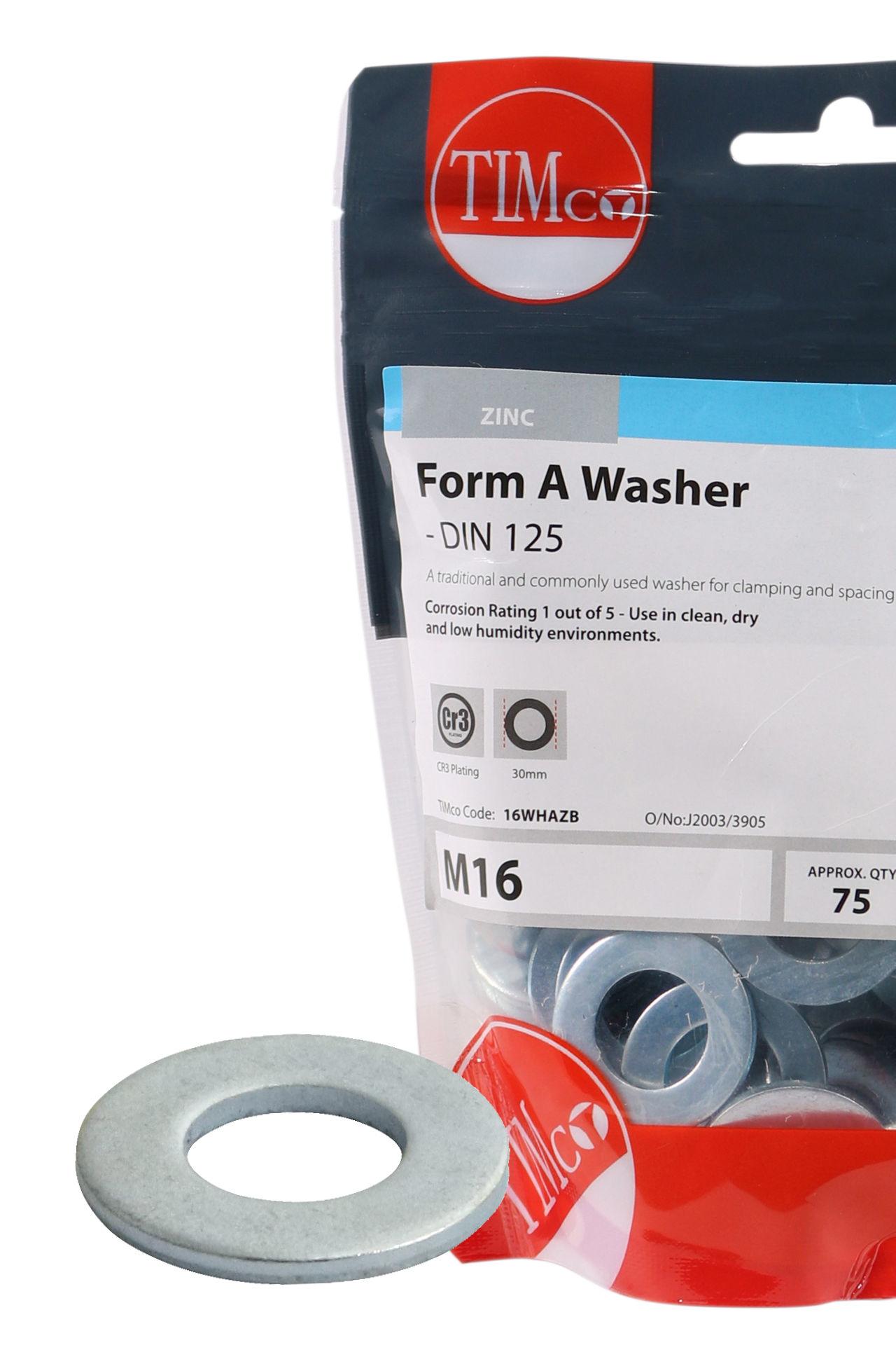 Form A Washers - Zinc