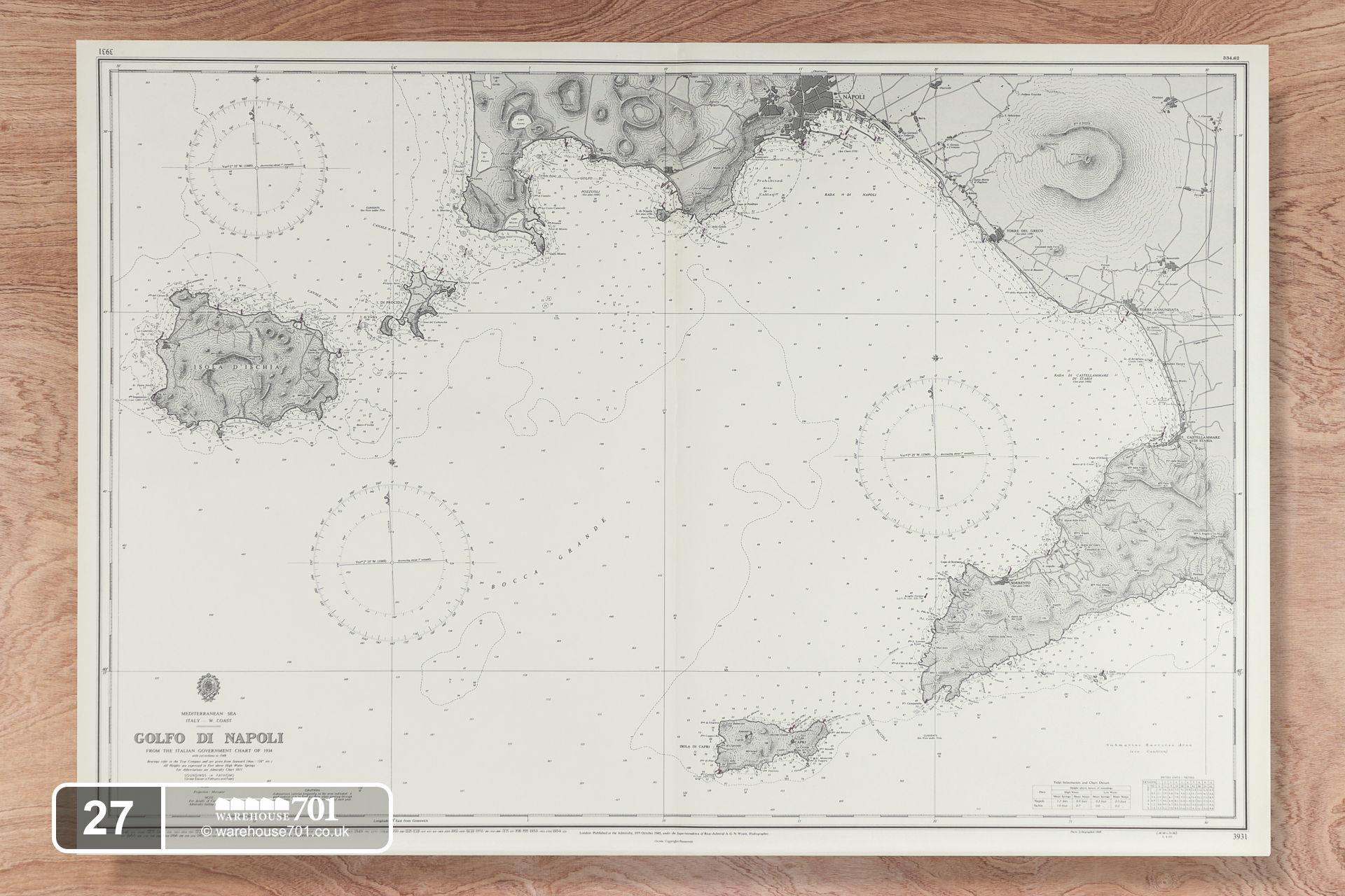 Authentic 1960s Nautical Navigation Charts No's 23-33