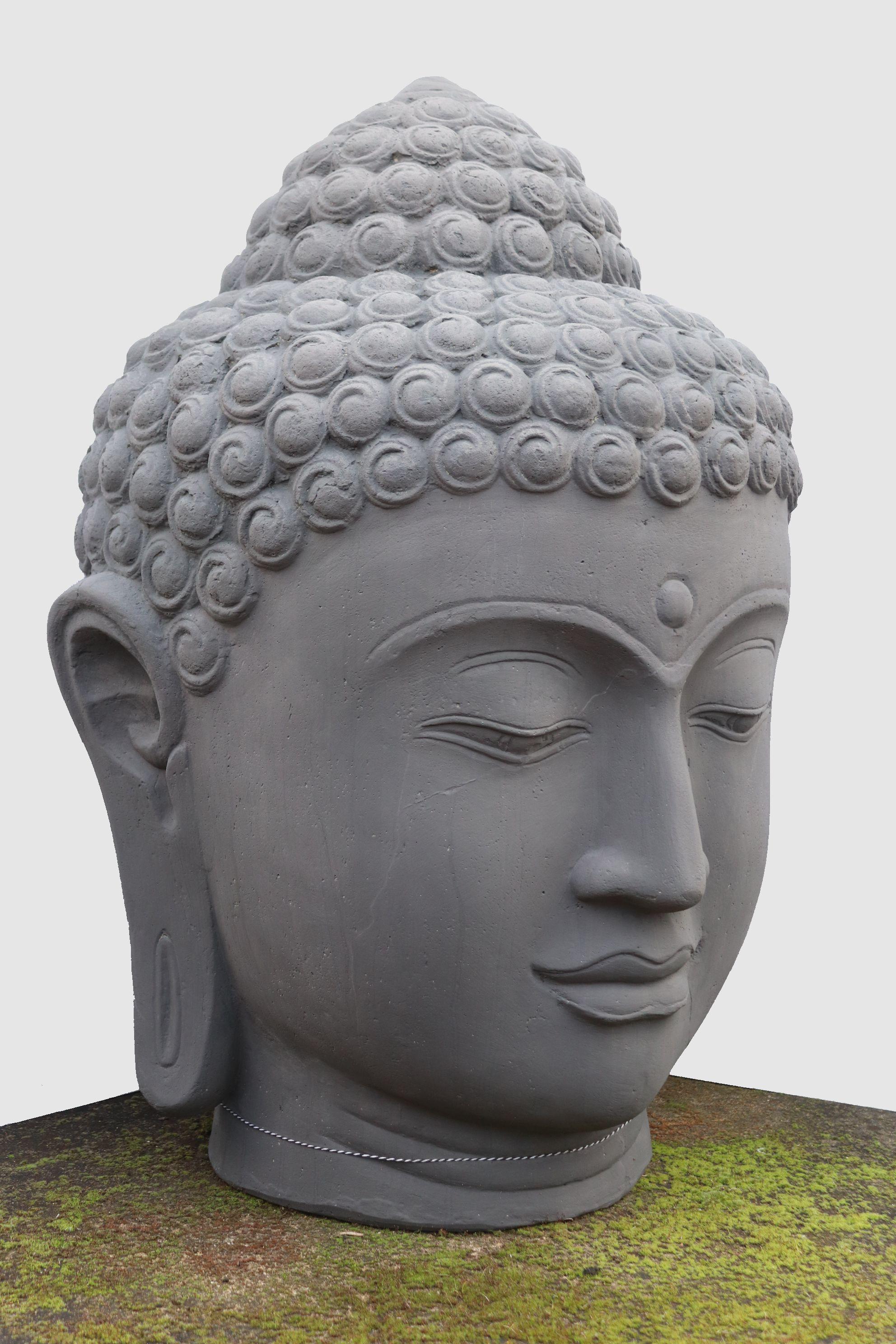 NEW - Cast Stone Buddha Head #3
