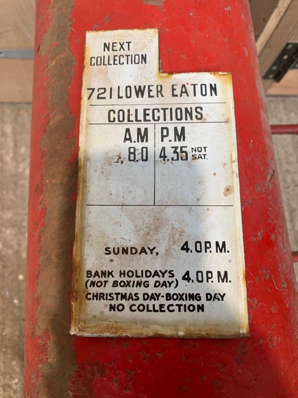 George V 'Hovis' Top Short door Post Box - LB210 Garway Hill