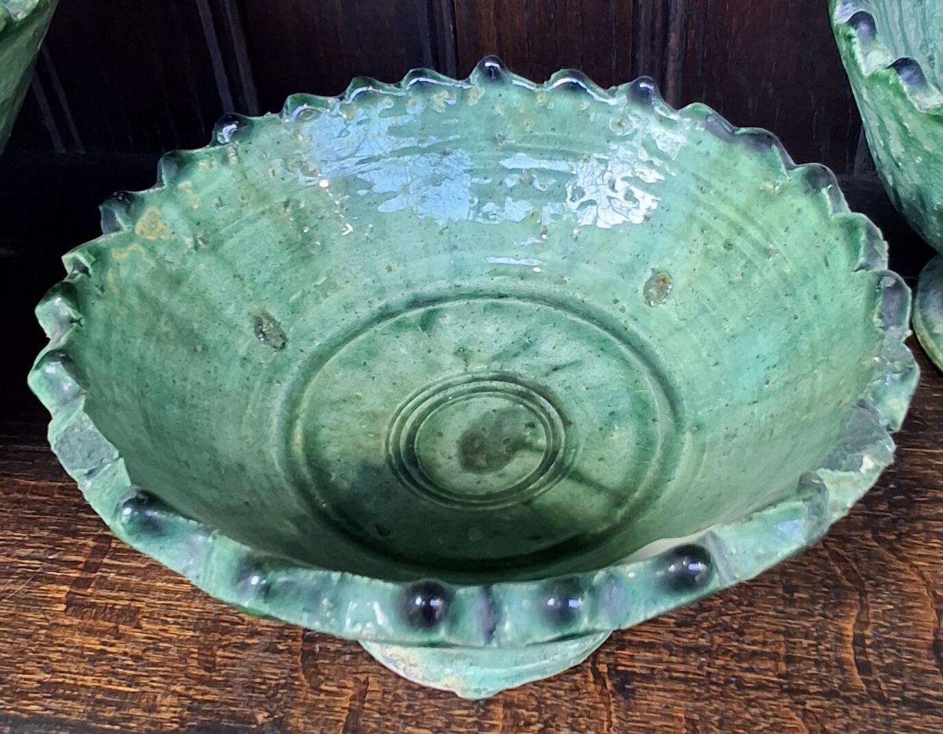 Tamegroute Jagged Edge Pedestal Fruit Bowl