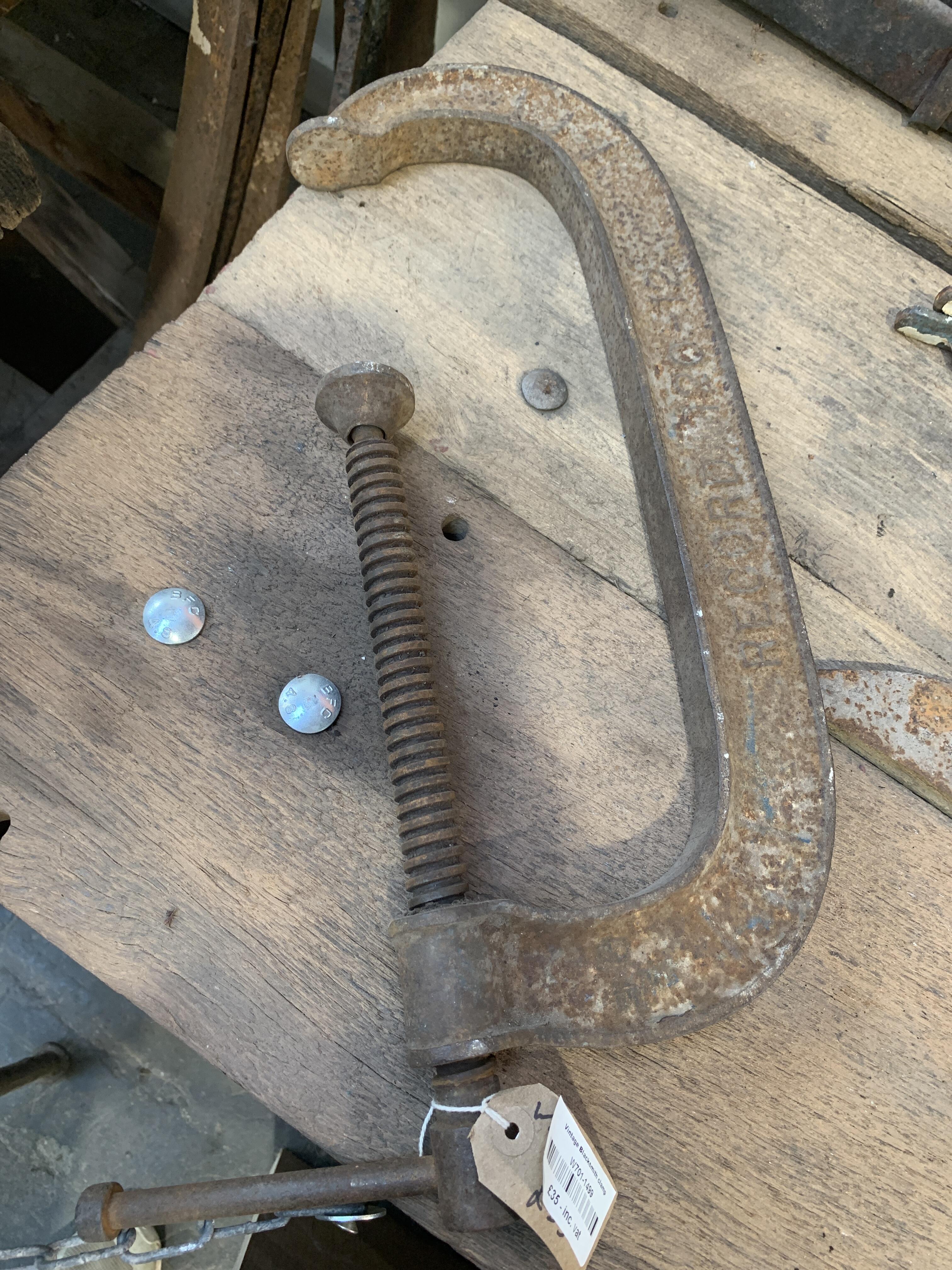 Vintage British Made G Clamp - Reclaimed