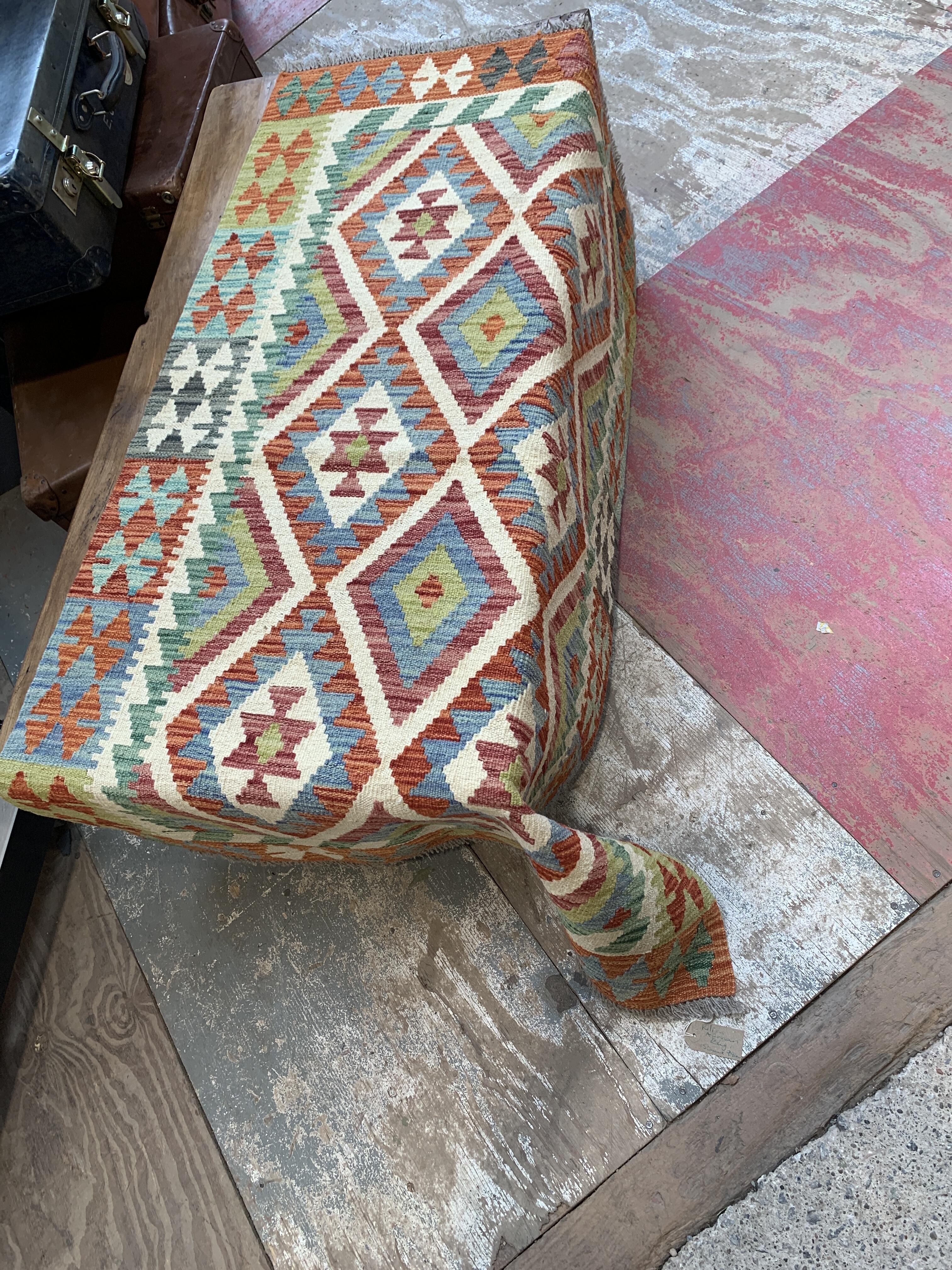 Vibrant Afghan Kilim Rug 150cm x 99cm