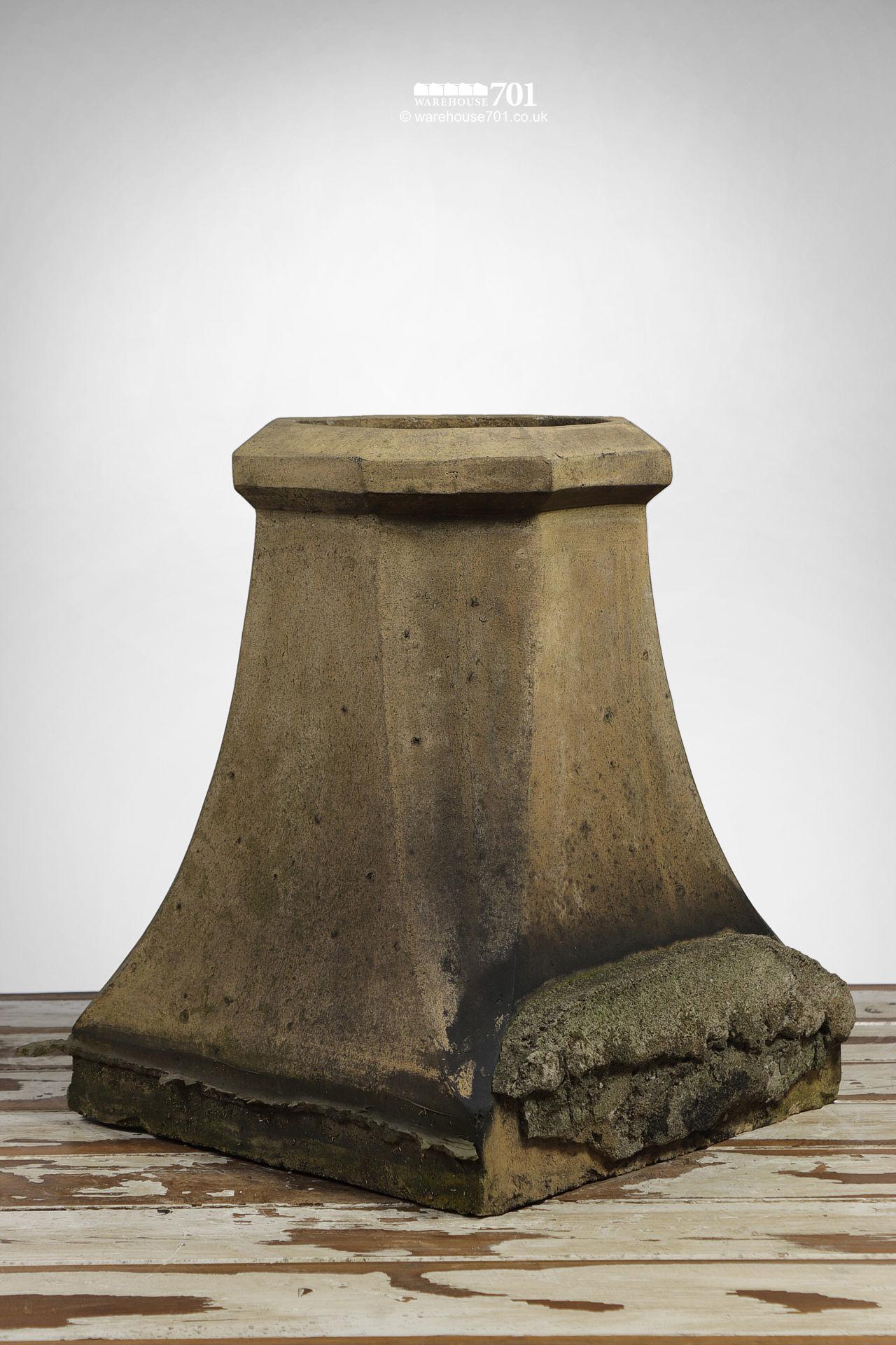 Vintage Halifax Style Buff Clay Chimney pot