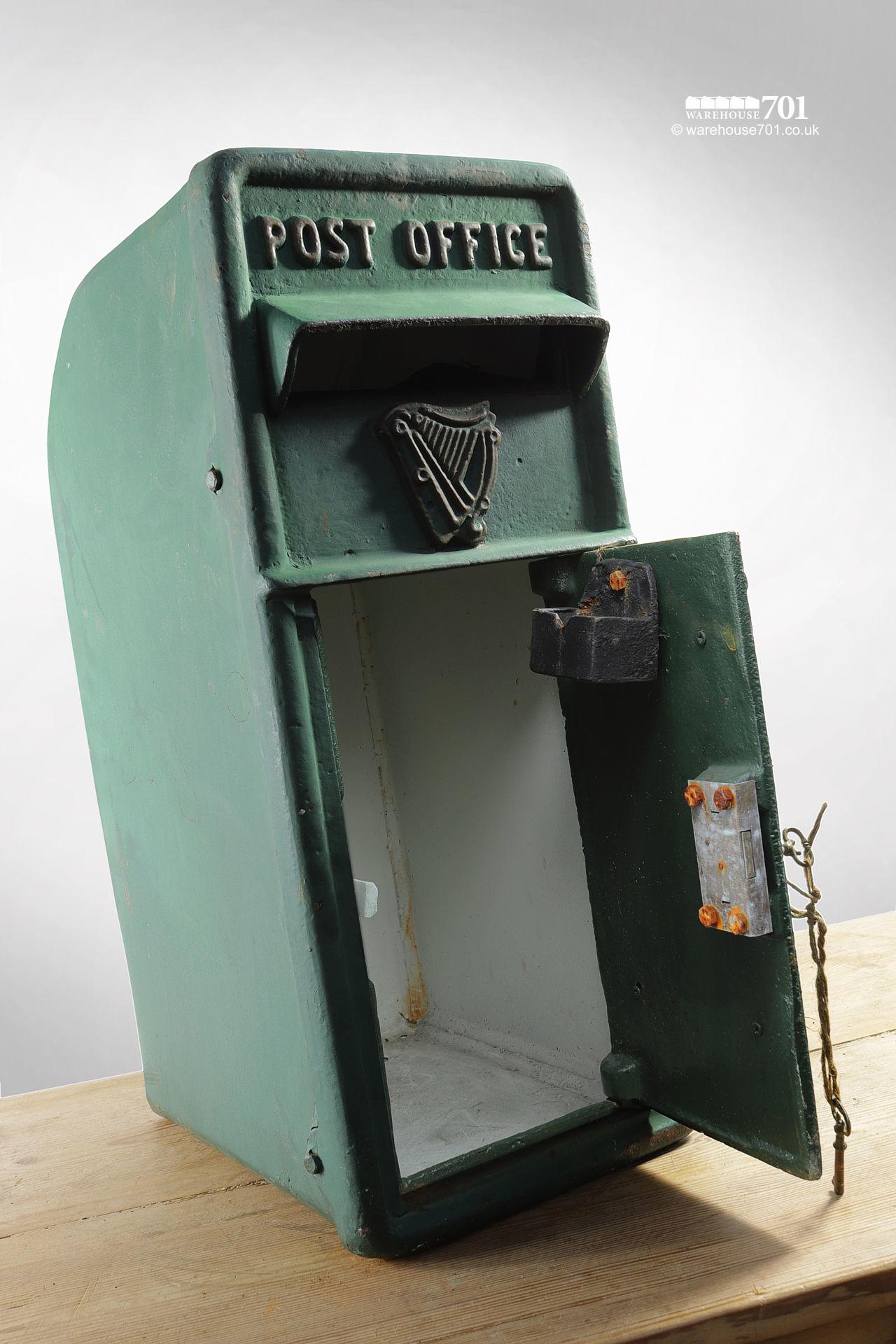 Vintage Style Green Cast Iron Irish Post Box #3