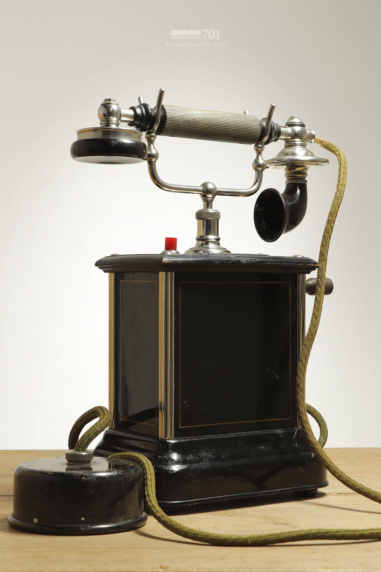Antique Danish KTAS Hand Crank Telephone