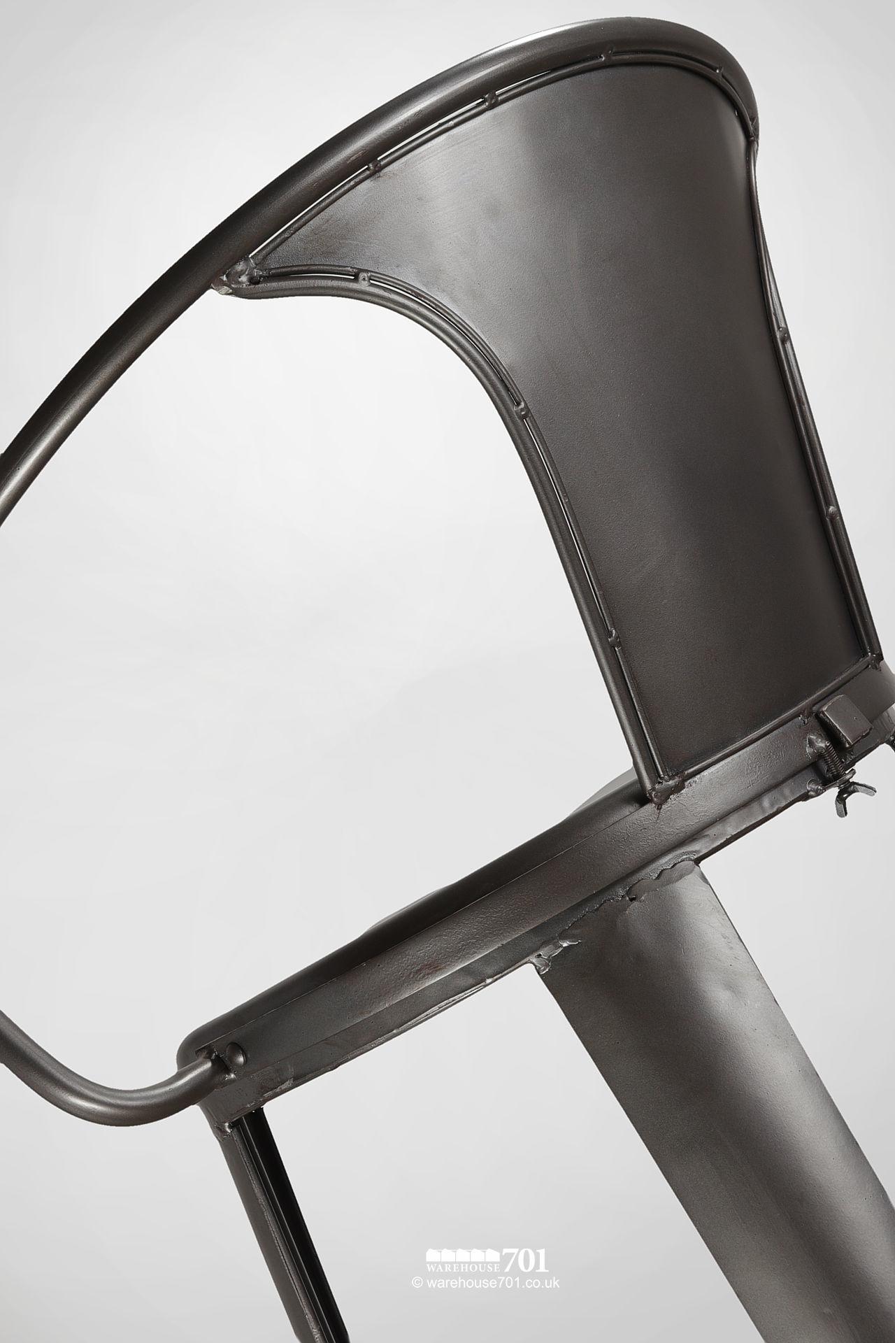 NEW handmade dark metal Bastille Chair, Cafe, Bistro or Counter Stool #2
