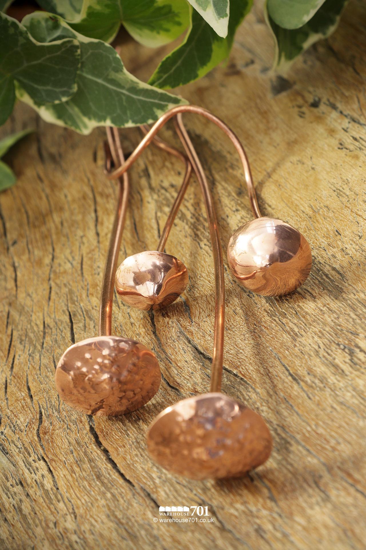 NEW Assorted Hand Crafted Copper Mushroom or Fungi Ornaments #5