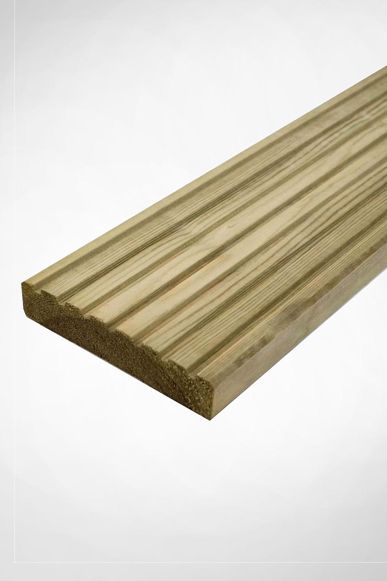 Softwood Treated Decking Board Ridged Standard