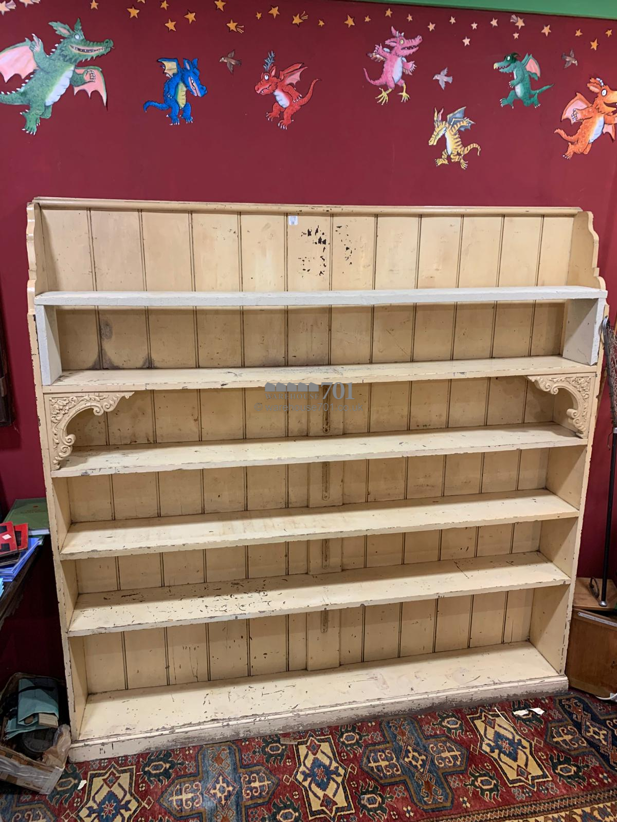 19th century painted bookcase