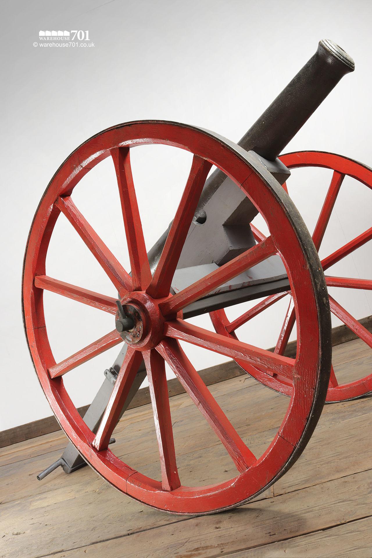 Fabulous Vintage Wooden Replica Cannon