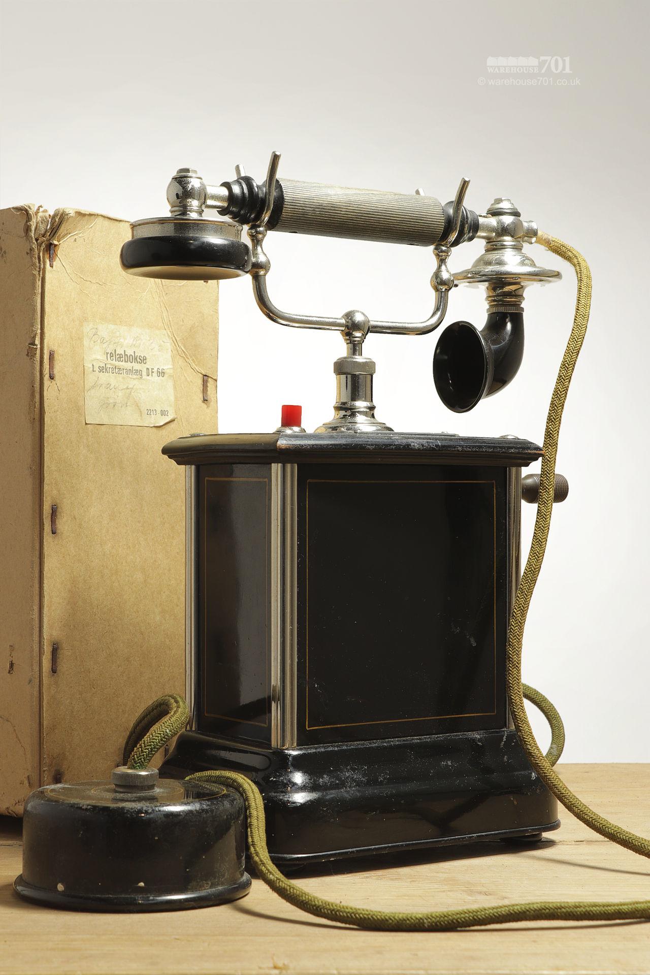 Antique Danish KTAS Hand Crank Telephone #2
