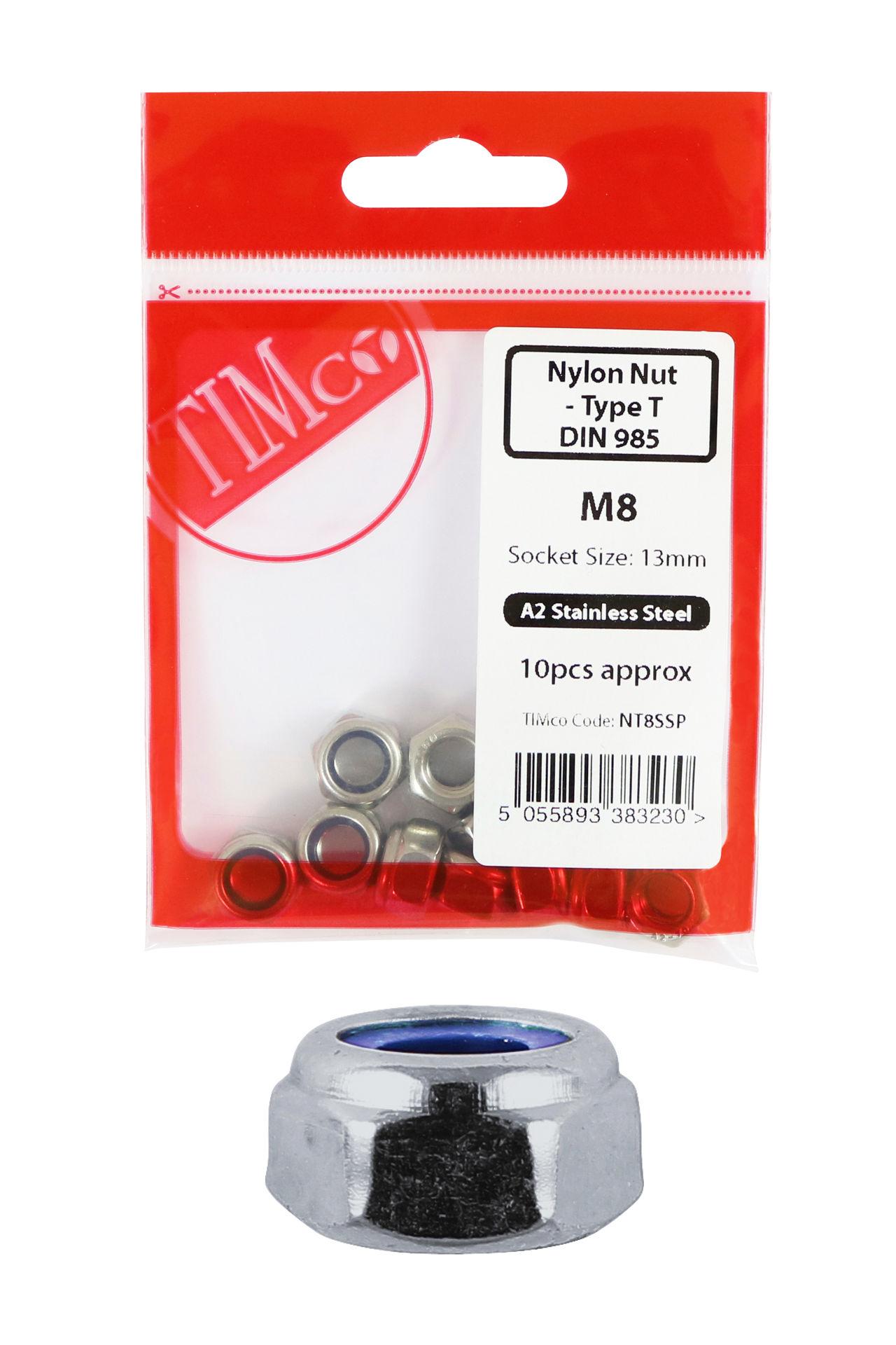 Nylon Nuts - Type T - Zinc