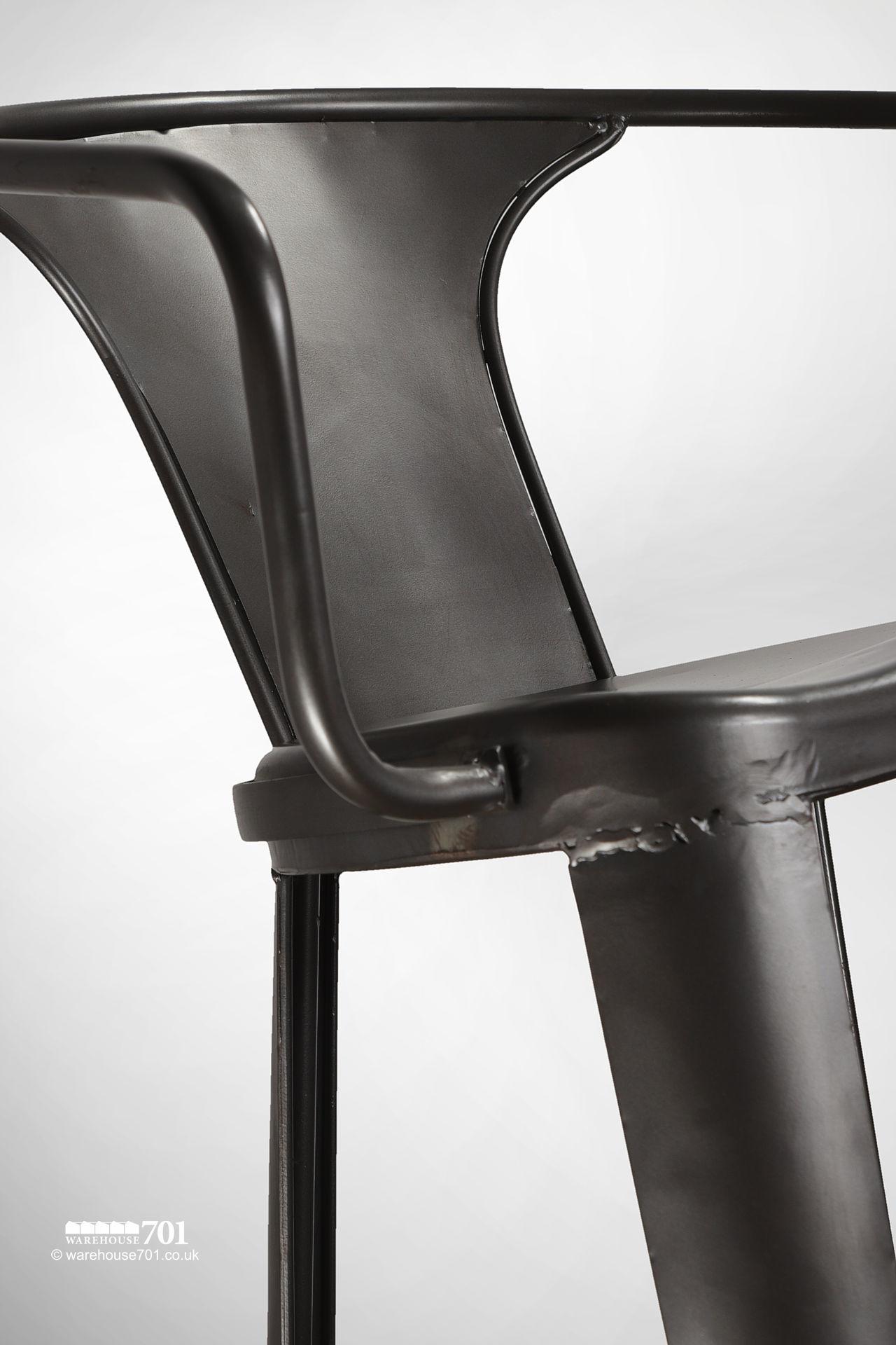 NEW handmade dark metal Bastille Chair, Cafe, Bistro or Counter Stool #3