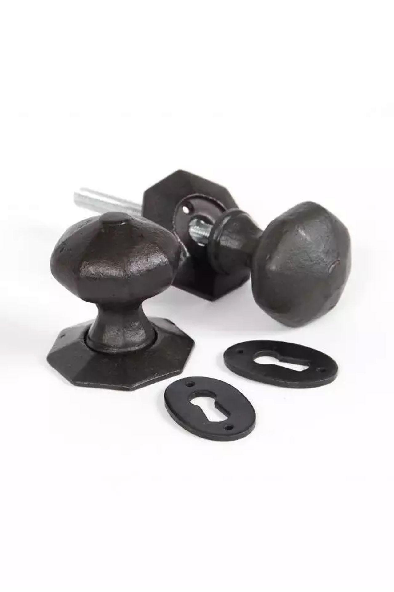 NEW From The Anvil Beeswax Octagonal Mortice/Rim Knob Set
