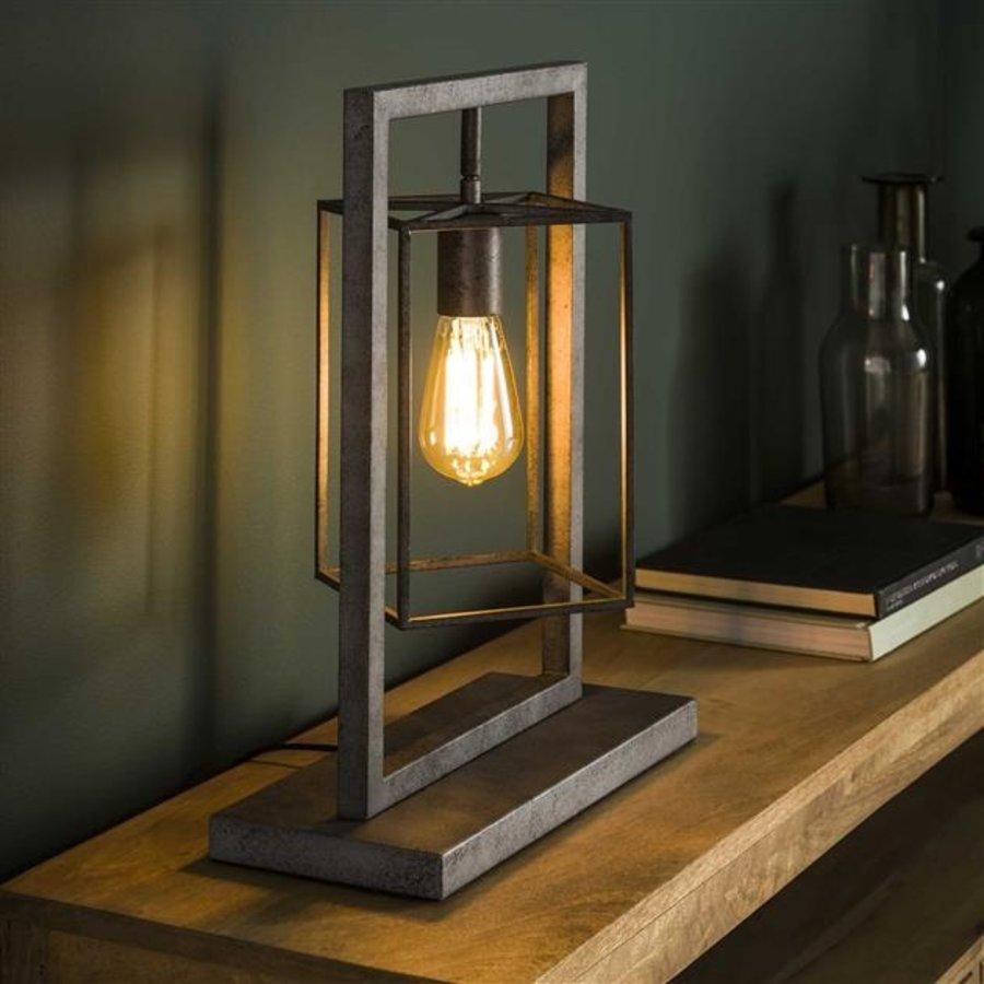Industrial Table Lamp Single Cube #1
