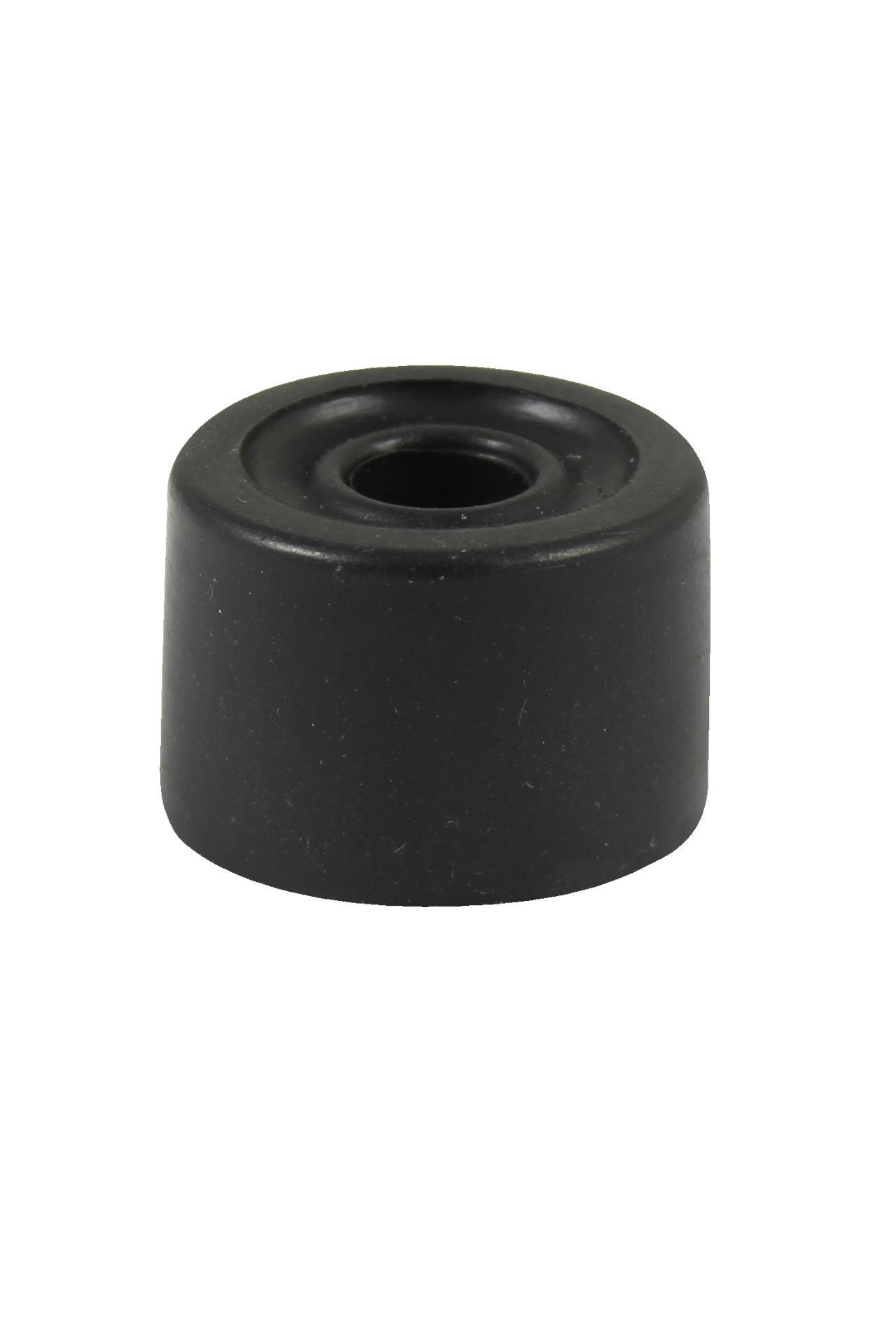 Pair of 20mm PVC Door Stops Black