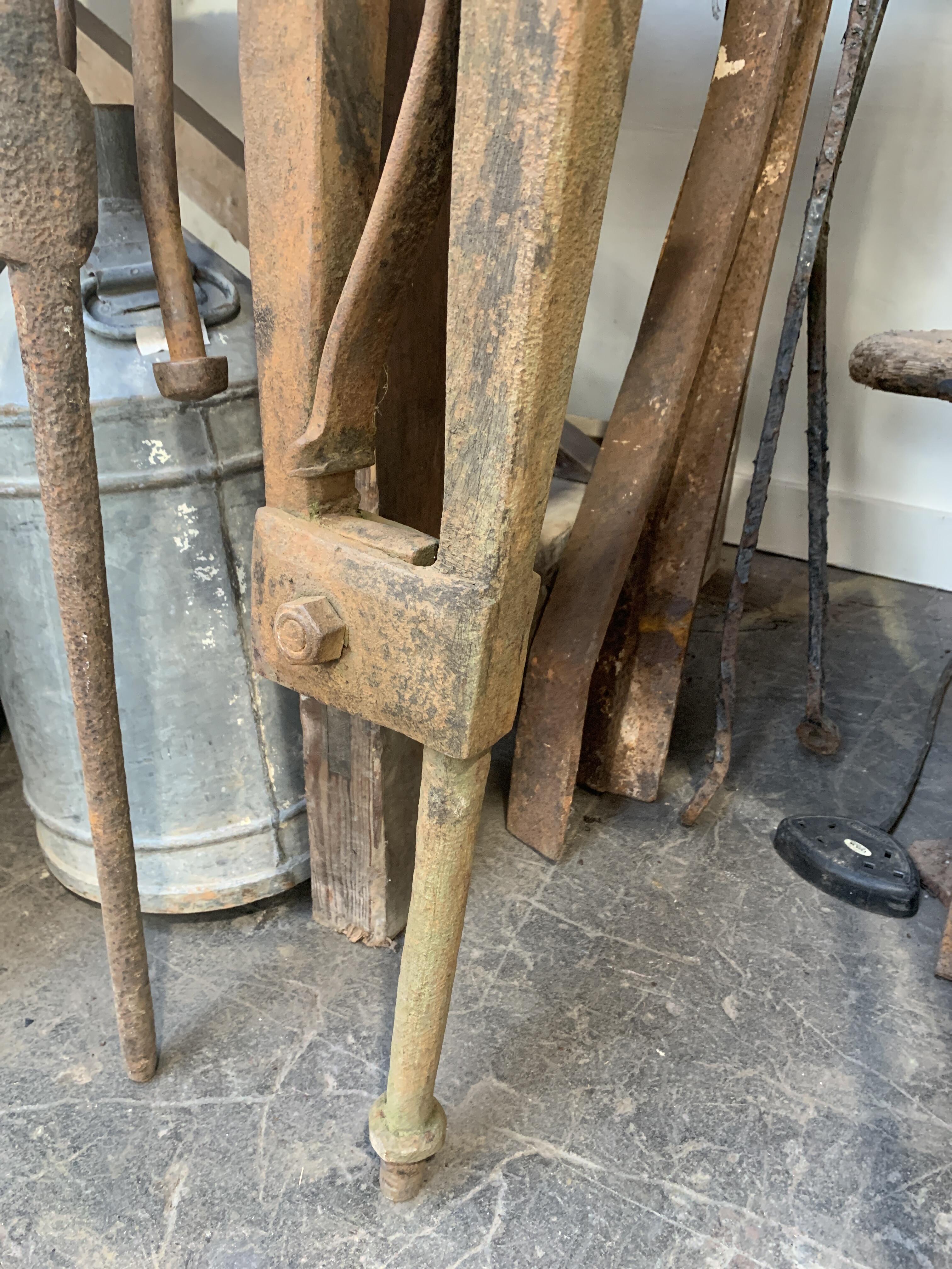 Reclaimed Blacksmith's Leg Vice - Vintage Industrial Tool