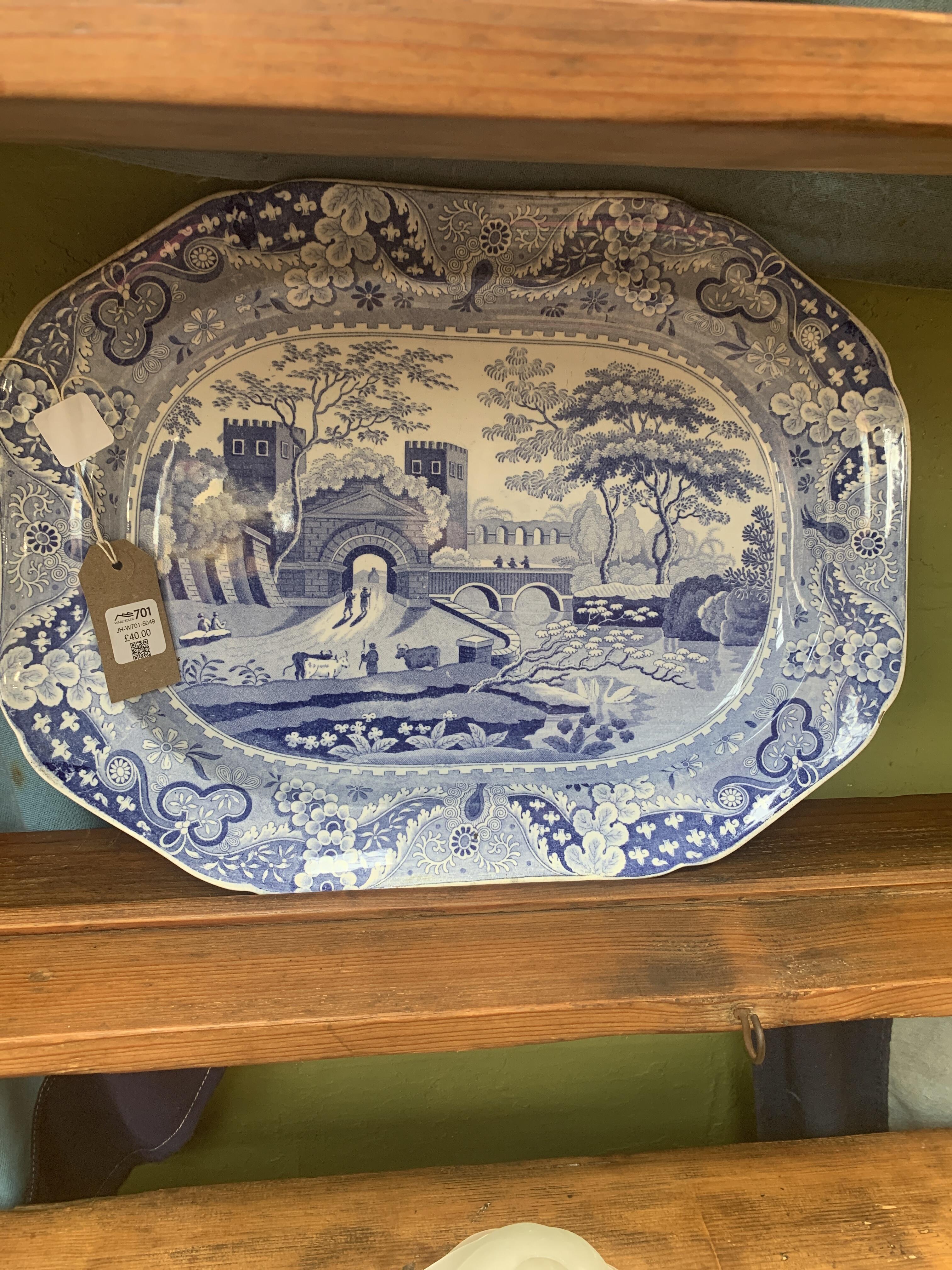 19th Century Gate of San Sebastian Platter, 42cm x 30cm
