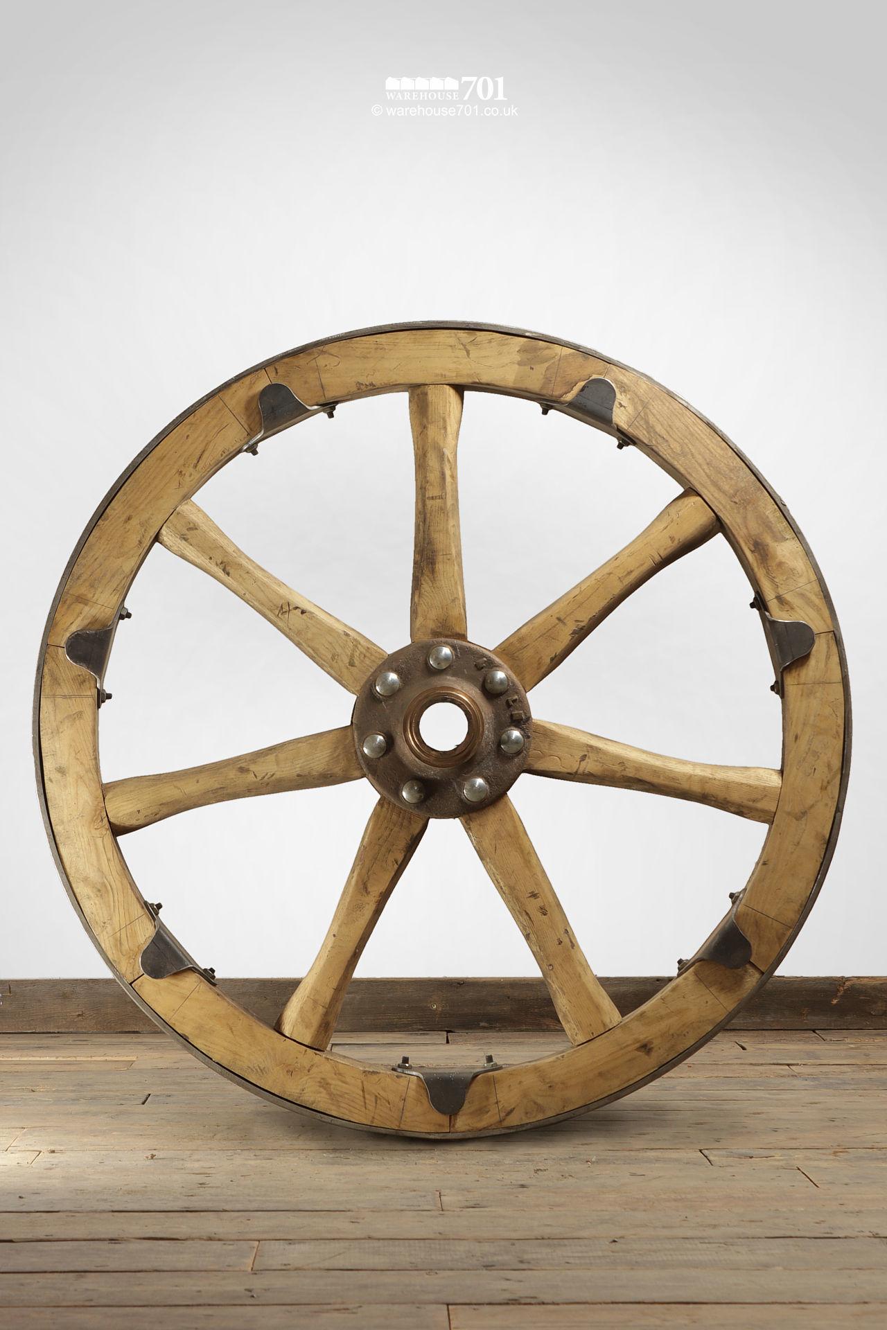 Set of Four Original Military Gun Carriage Wheels #11