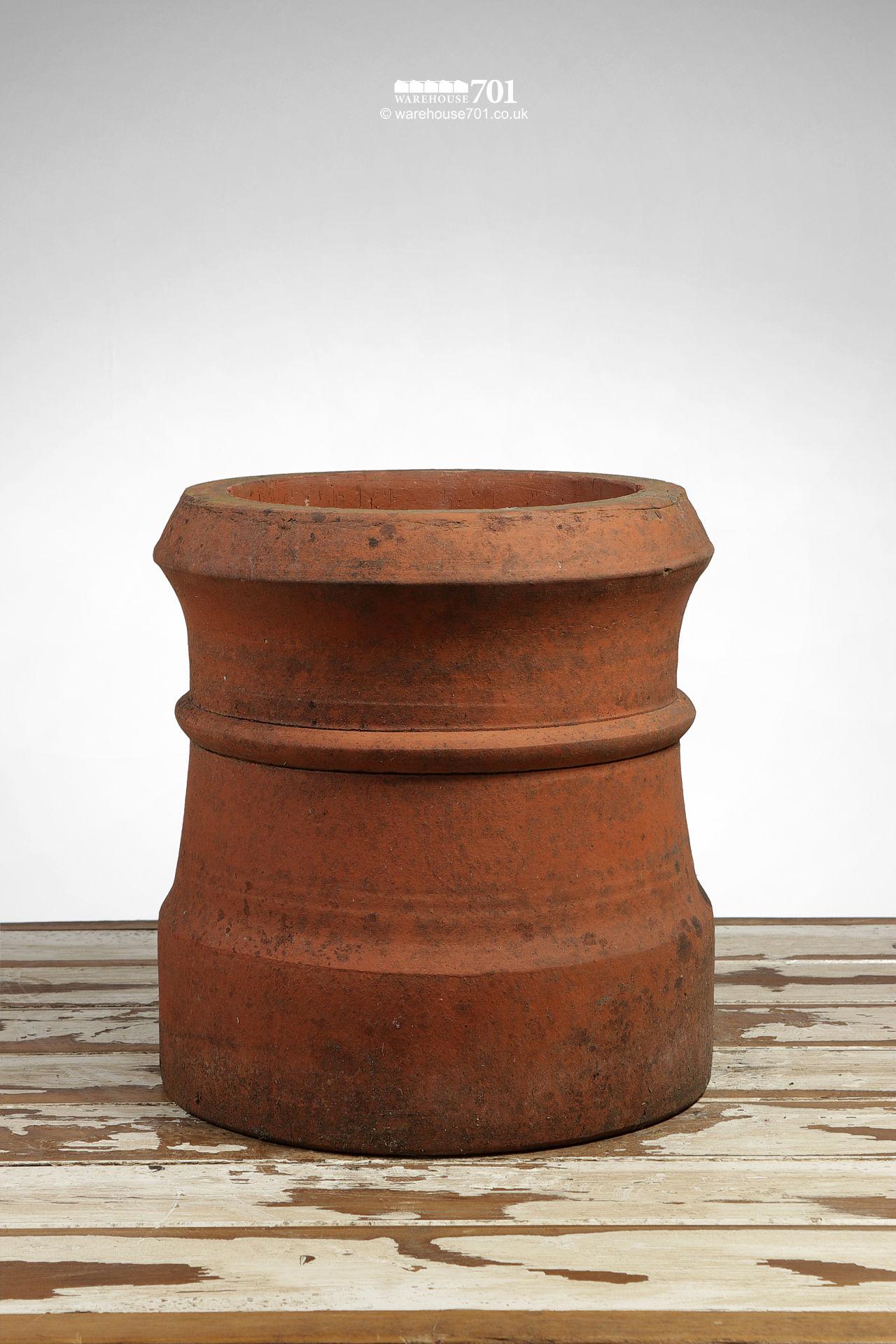 Old Terracotta Short Cannon Shape Chimney Pot #2