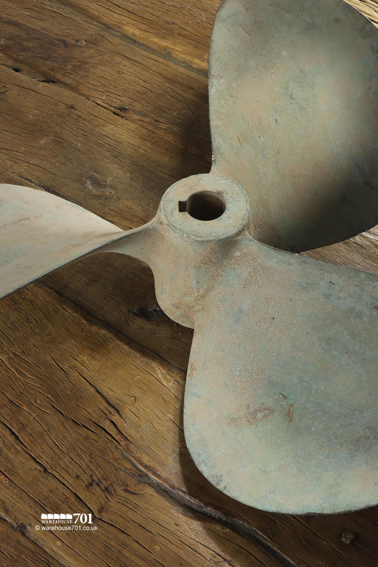 Salvaged Nautical or Marine Three and Four Blade Bronze Boat Propellers