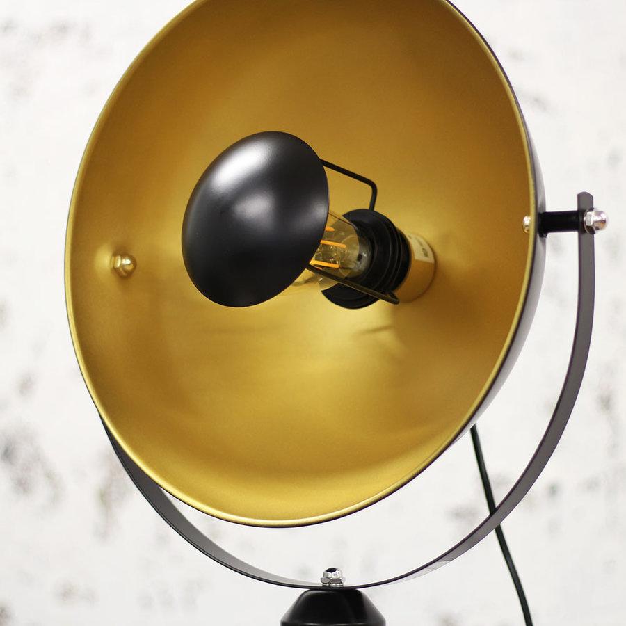 Industrial Floor Lamp Black Gold #2